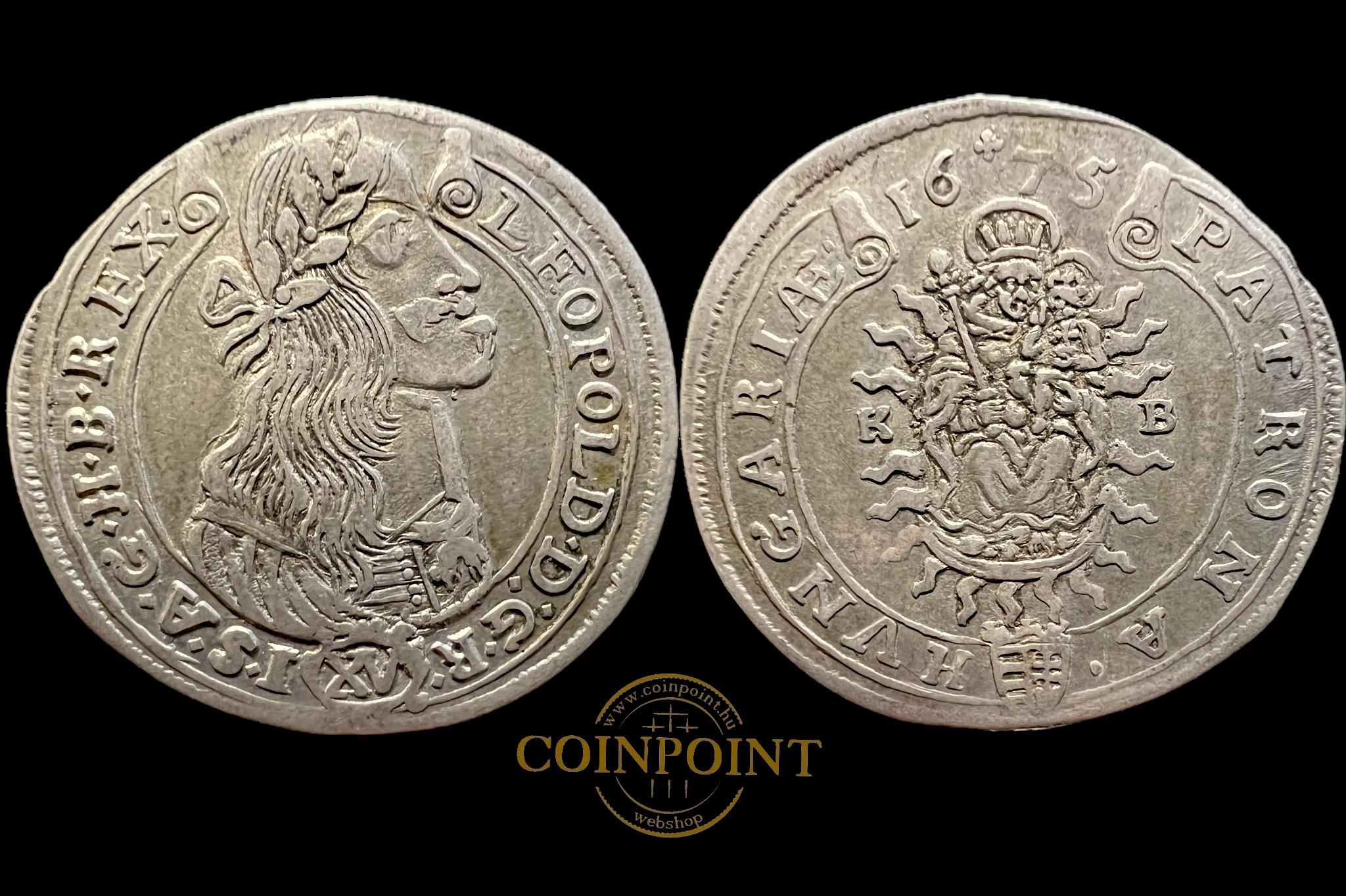 I. Lipót XV. Karjcár 1675 K-B  ÉH-1058