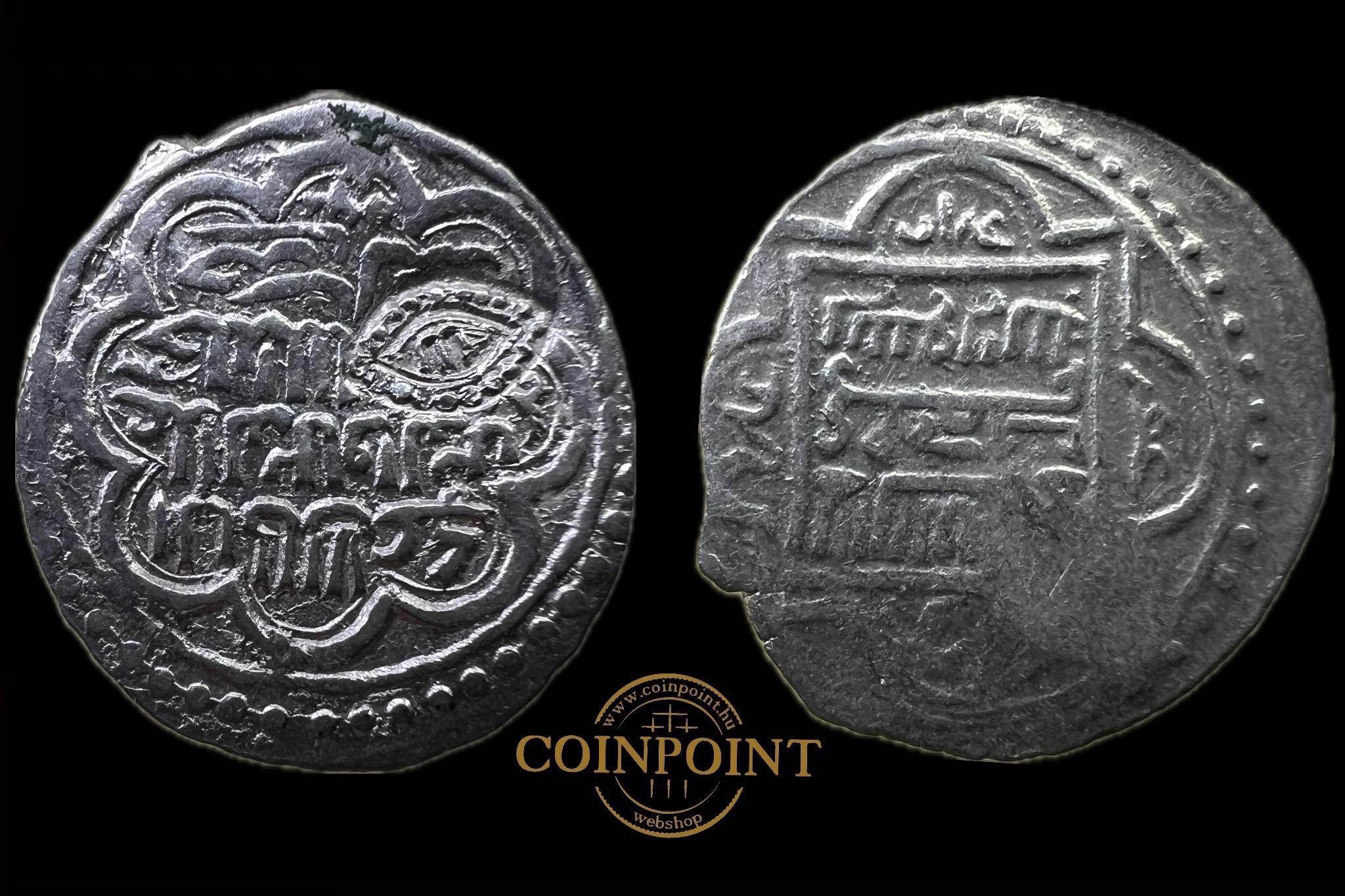 'Alā al-Dīn 'Alï (Ali Beg) Akcse Felülbélyegzett(Alah szeme) (AH 767-782)(i.sz.1366-1380)Anatolia 