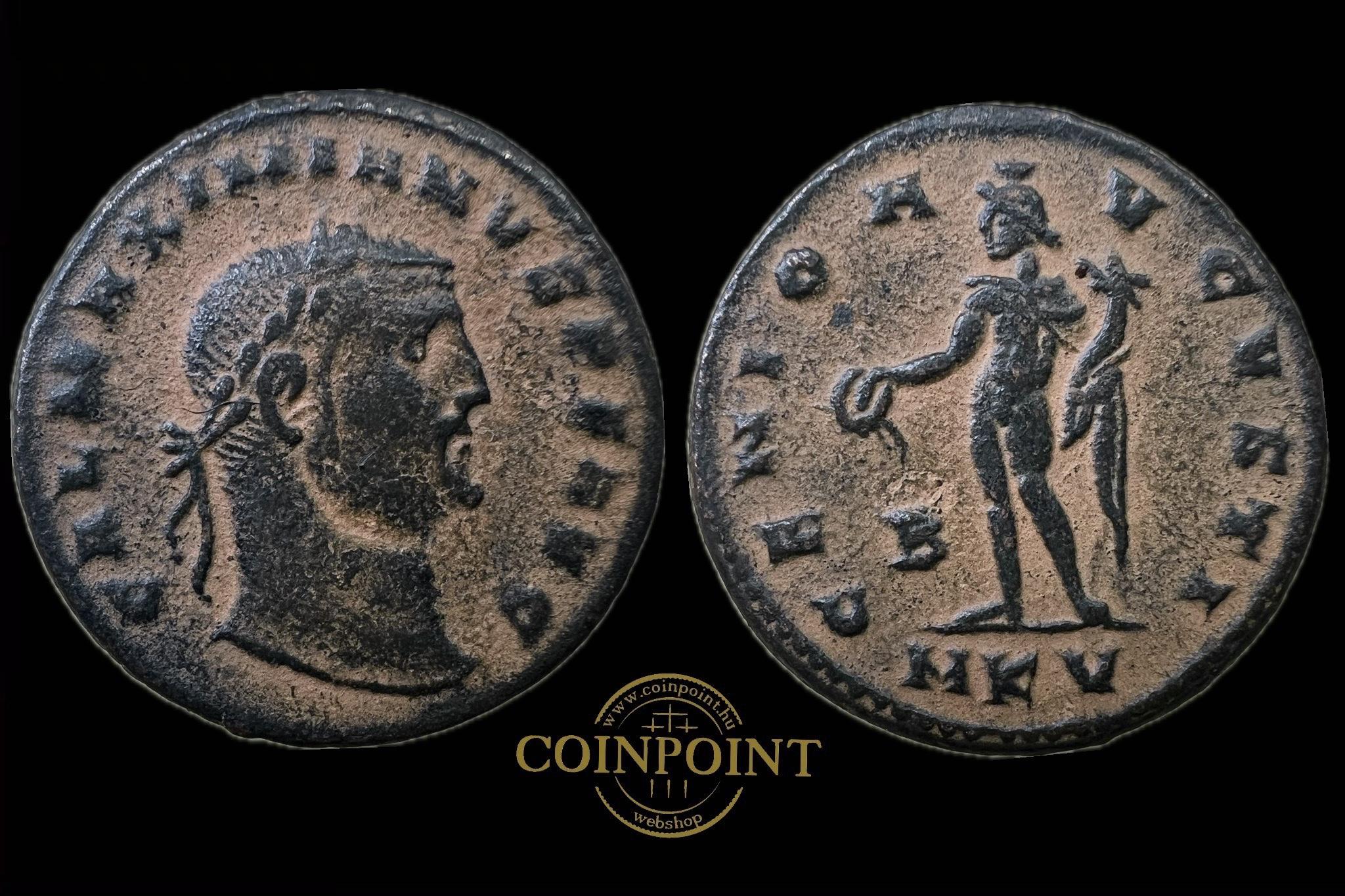 Diocletian Follis (i.sz.284-305) GAL MAXIMIANVS P F AVG GENIO A-VGVSTI_ B�-__ MKV  RIC 42