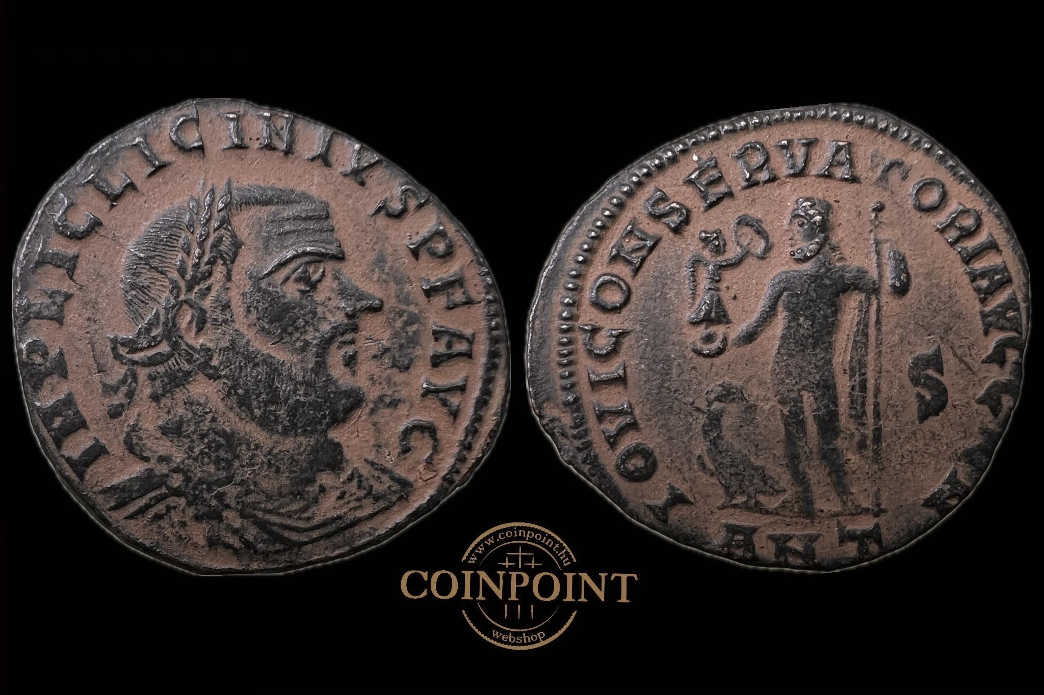 I.Licinius (i.sz.308-324) Antiókia AE IMP LIC LICINIVS P F AVG   IOVI CONSERVATORI AVGG  ANT RIC 16