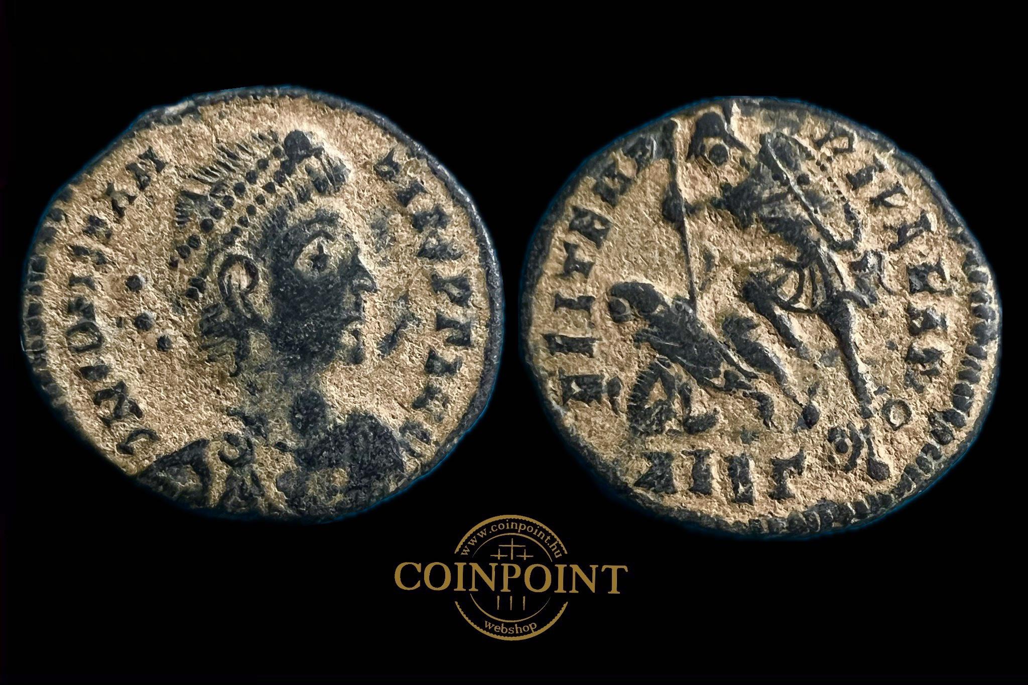 II.Constantin  Æ  (i.sz.347-348)  Antiókia RIC 65  (sivatagi patina)