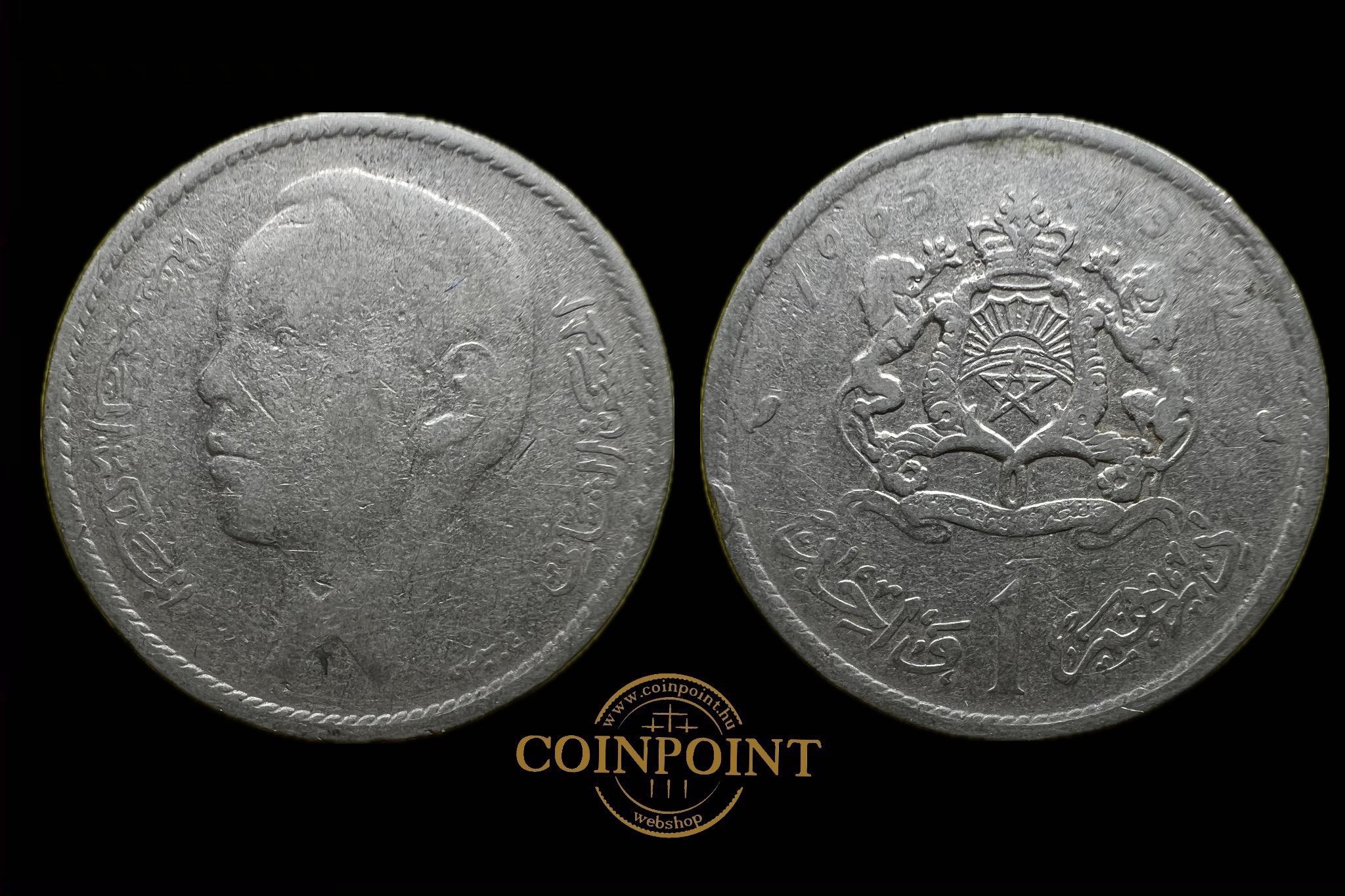 Marokkó 1 Dirham 1965 Y56 