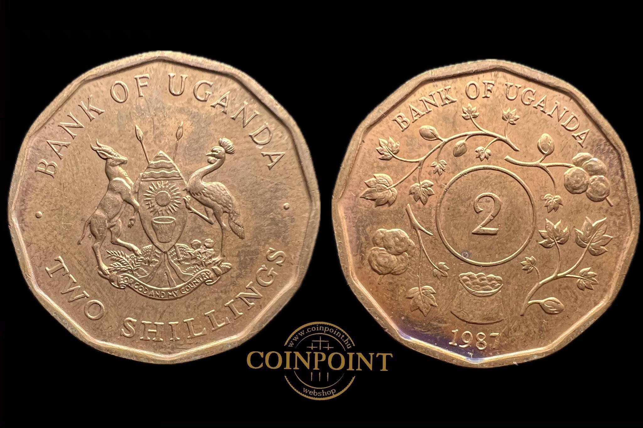 Uganda 2 Shillings 1987 KM28