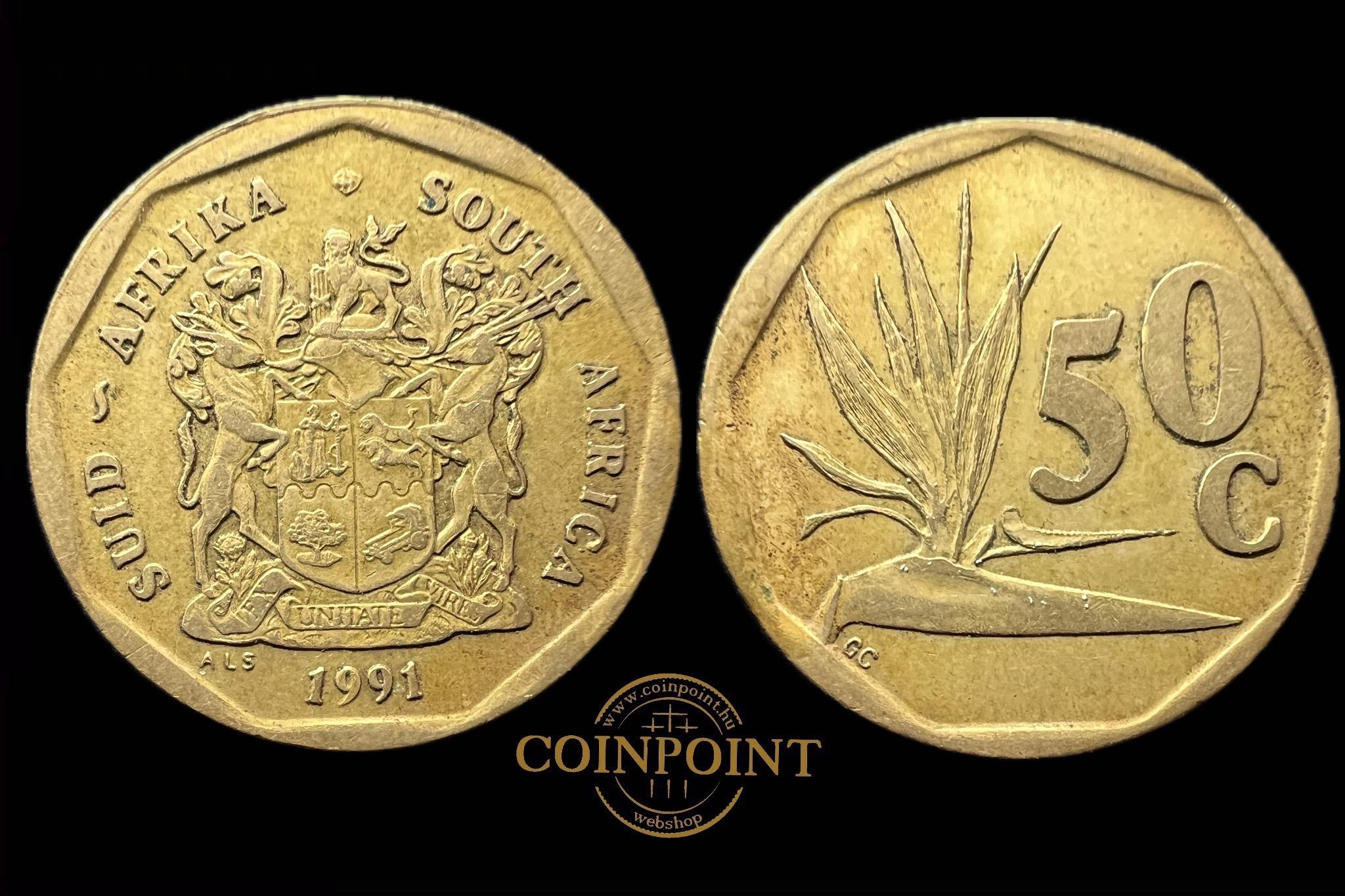 Dél-afrikai Köztársaság 50 Cents 1991 KM137