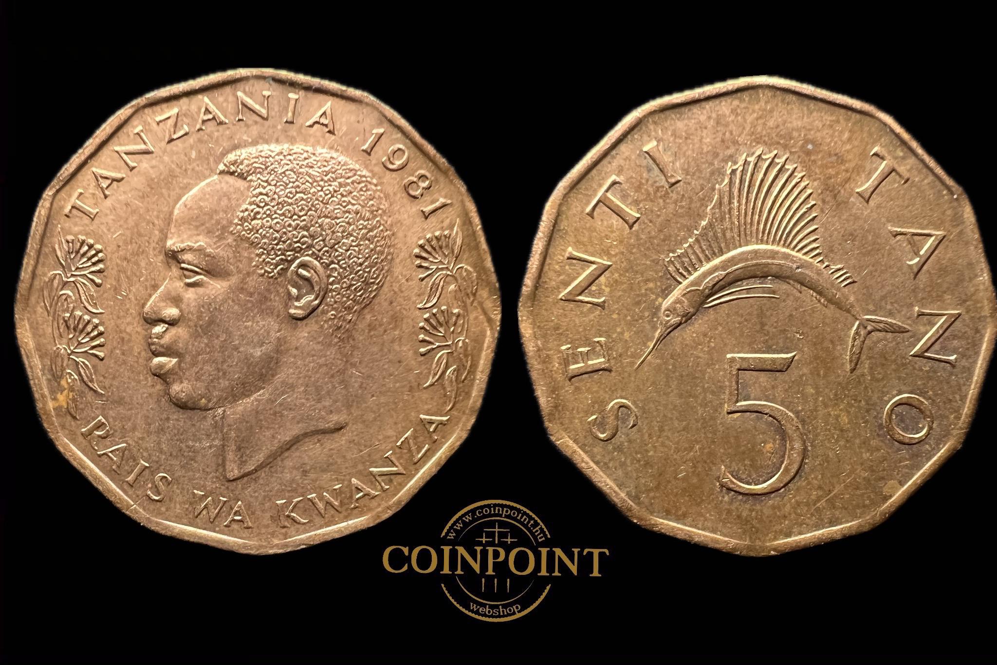 Tanzánia  5 Senti 1981 KM1