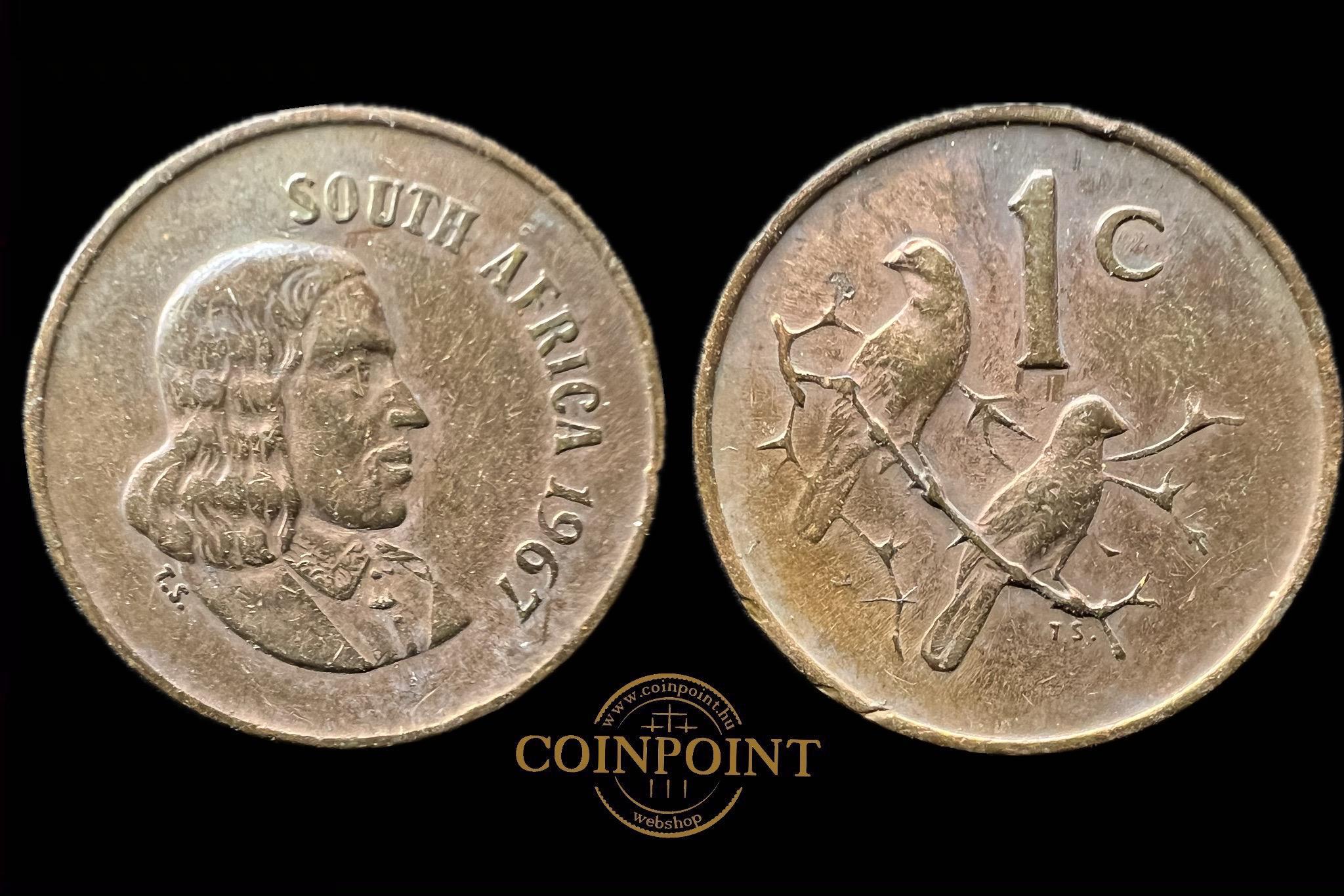 Dél-afrikai Köztársaság 1 Cent 1967 KM65.2 