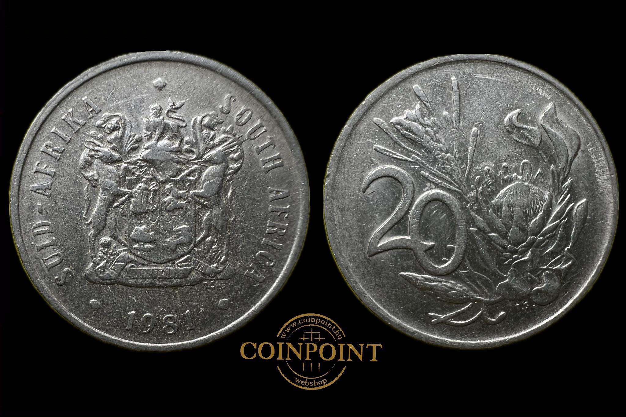 Dél-afrikai Köztársaság 20 Cents 1981 KM86 