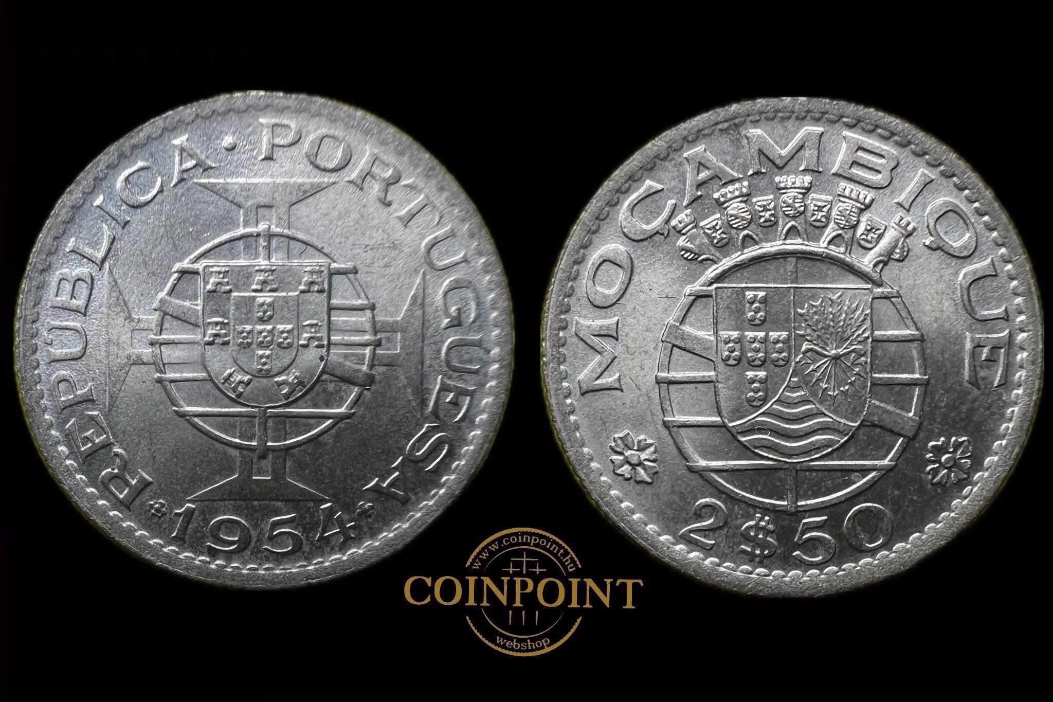 Mozambik 2.50 Escudos 1954 KM78 