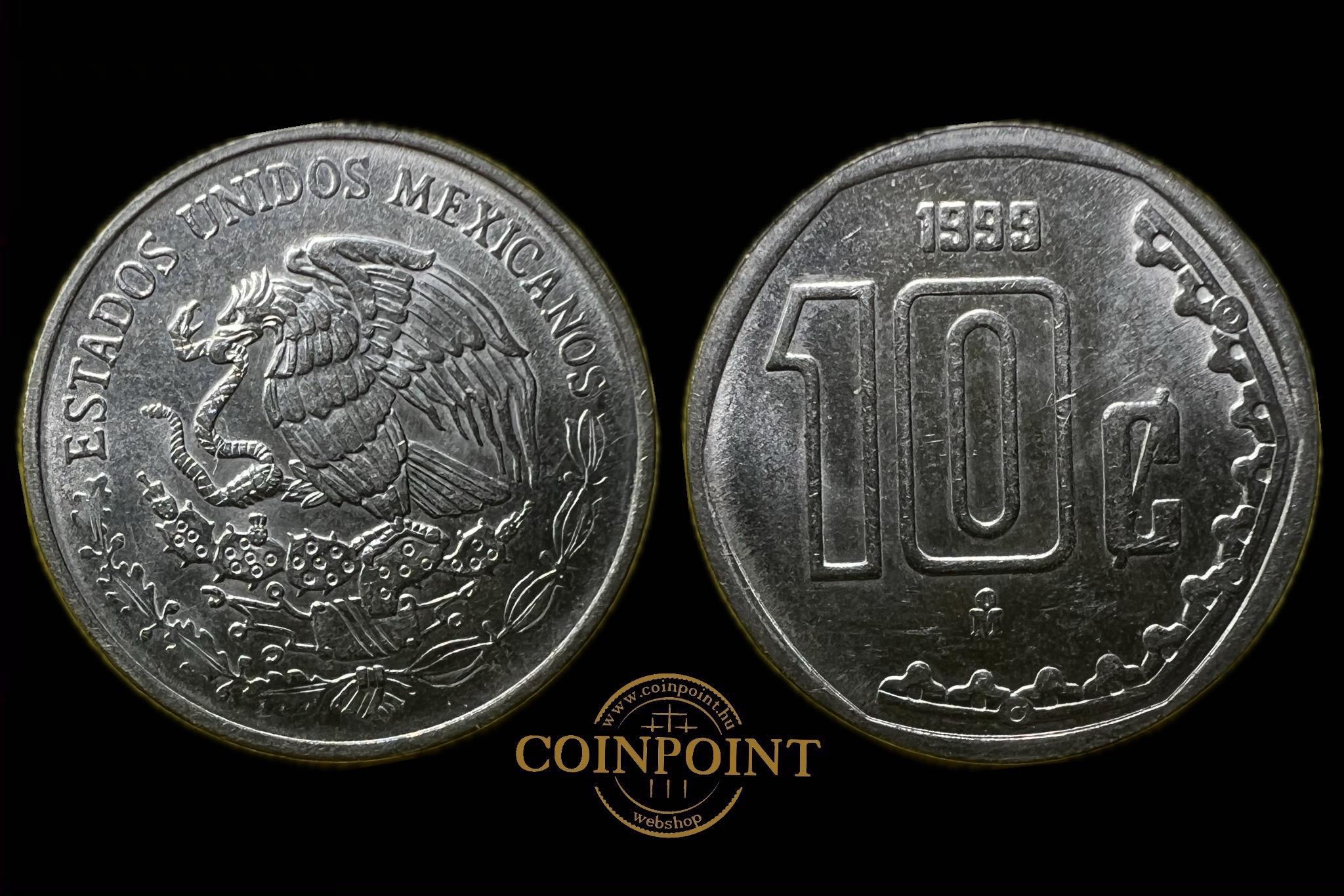 Mexikó 10 Centavos 1999 KM547