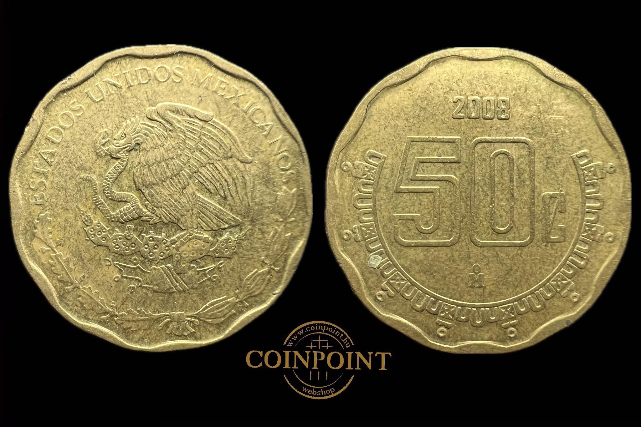 Mexikó 50 Centavos 2008 KM549 