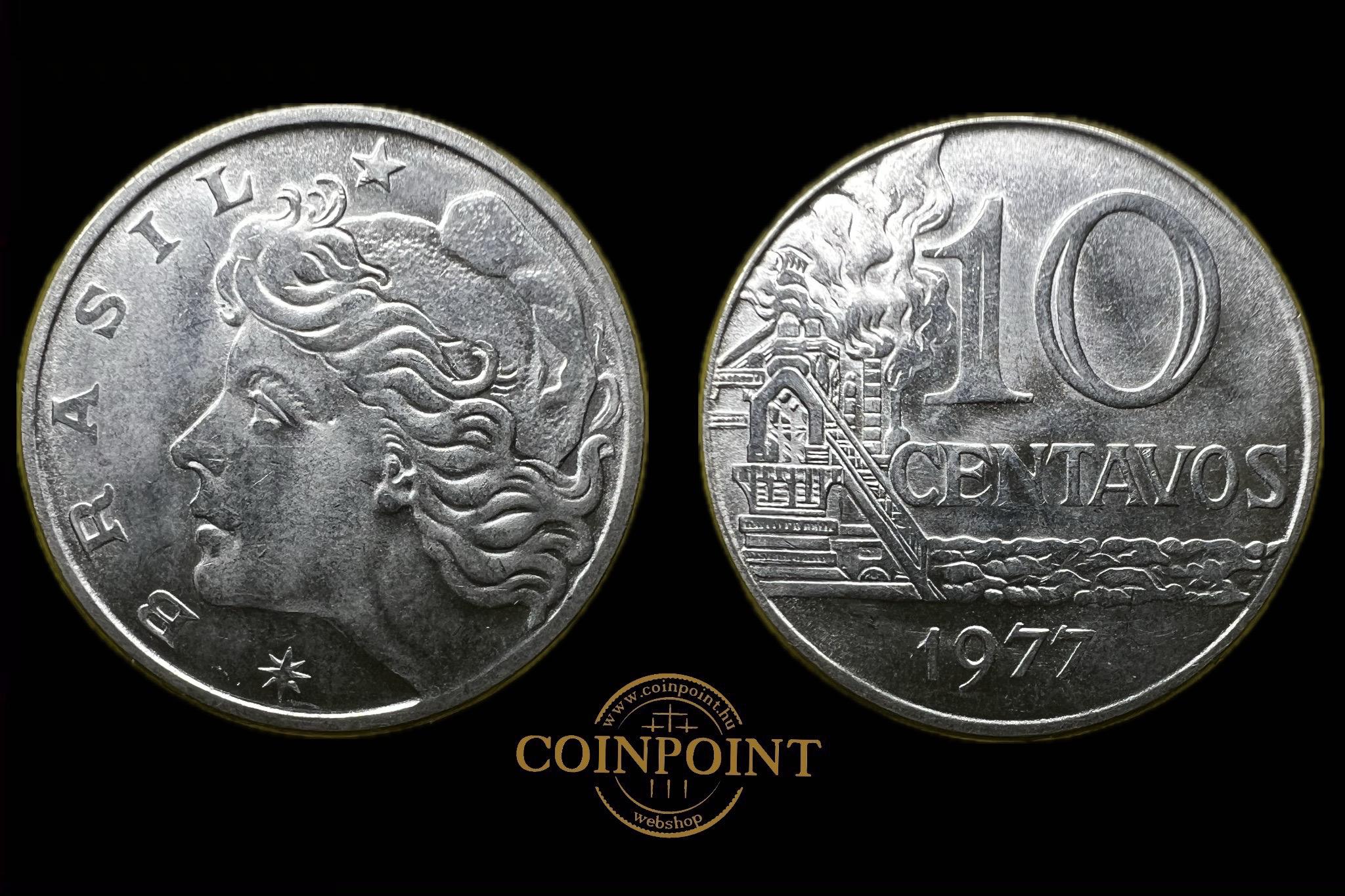 Brazília 10 Centavos 1977 KM578.1a 