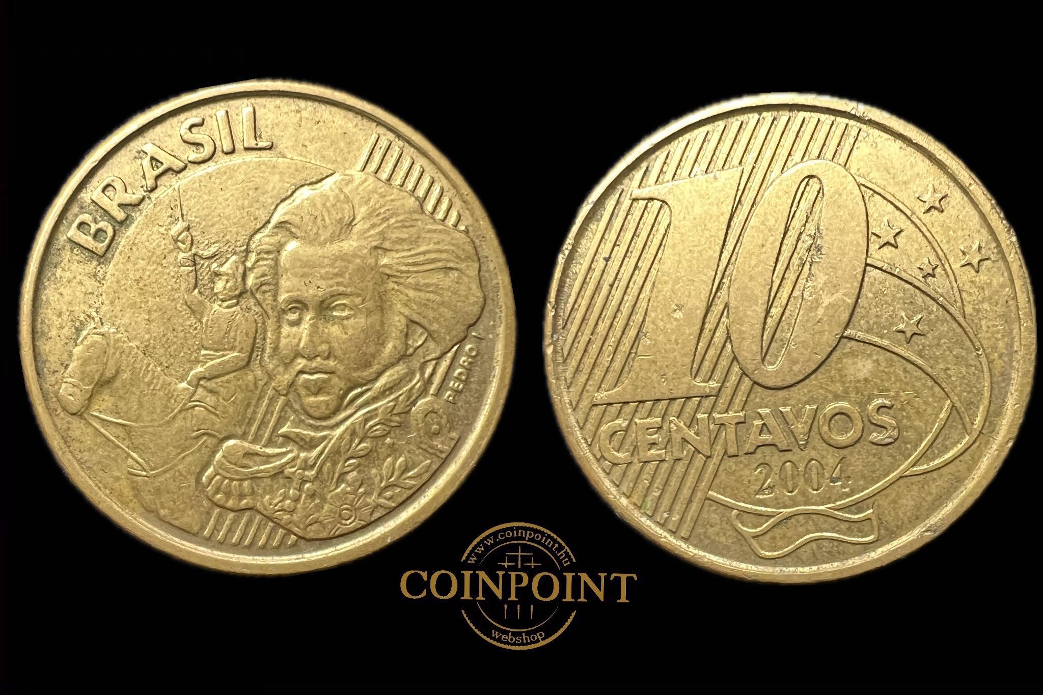 Brazília 10 Centavos 2004 KM633 