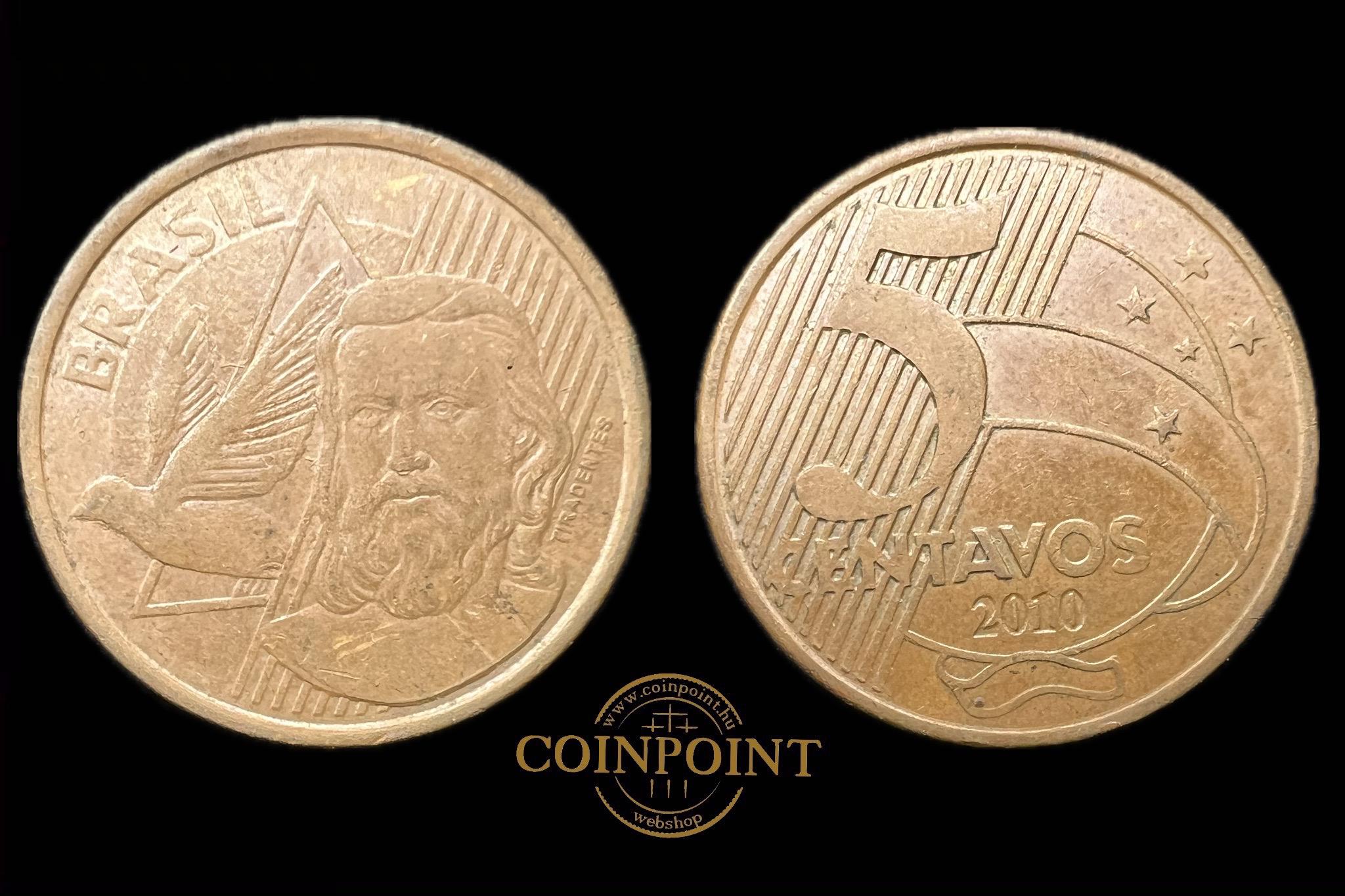 Brazília 5 Centavos 2010 KM648