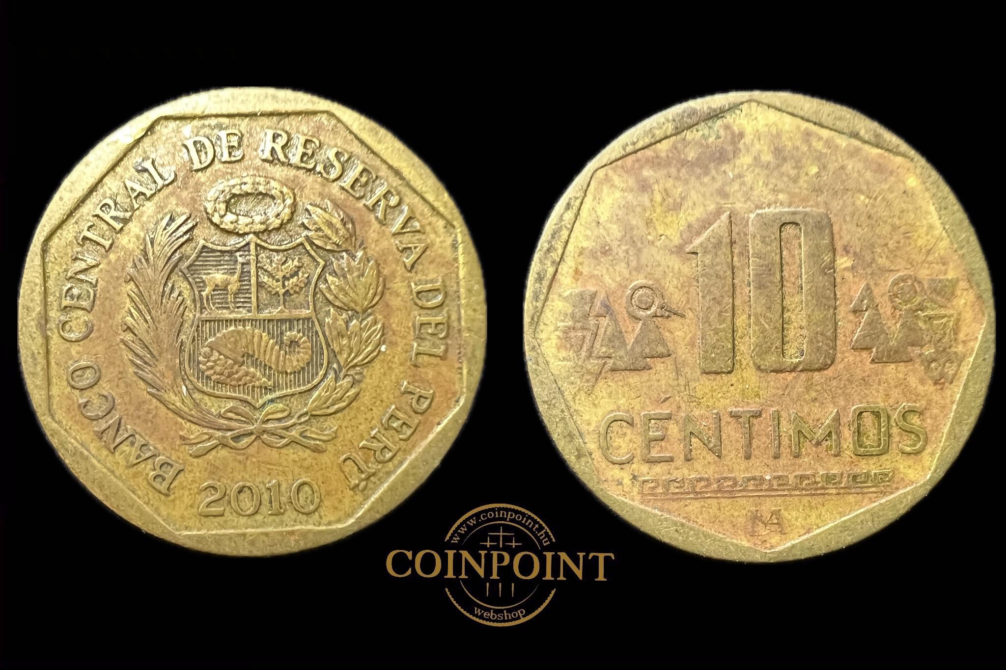 Peru 10 Céntimos 2010 KM305,4 