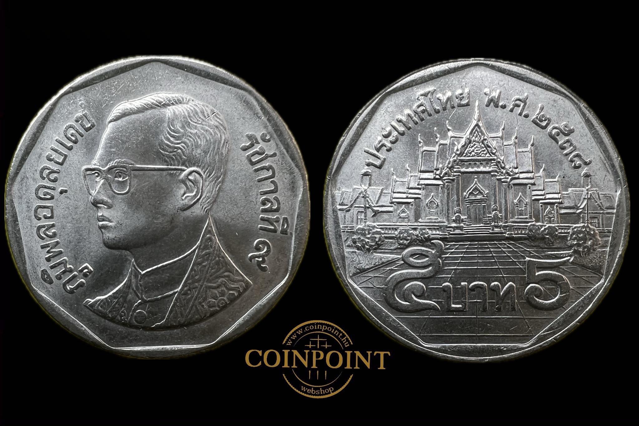 Thaiföld 5 Baht 1995  Y219 