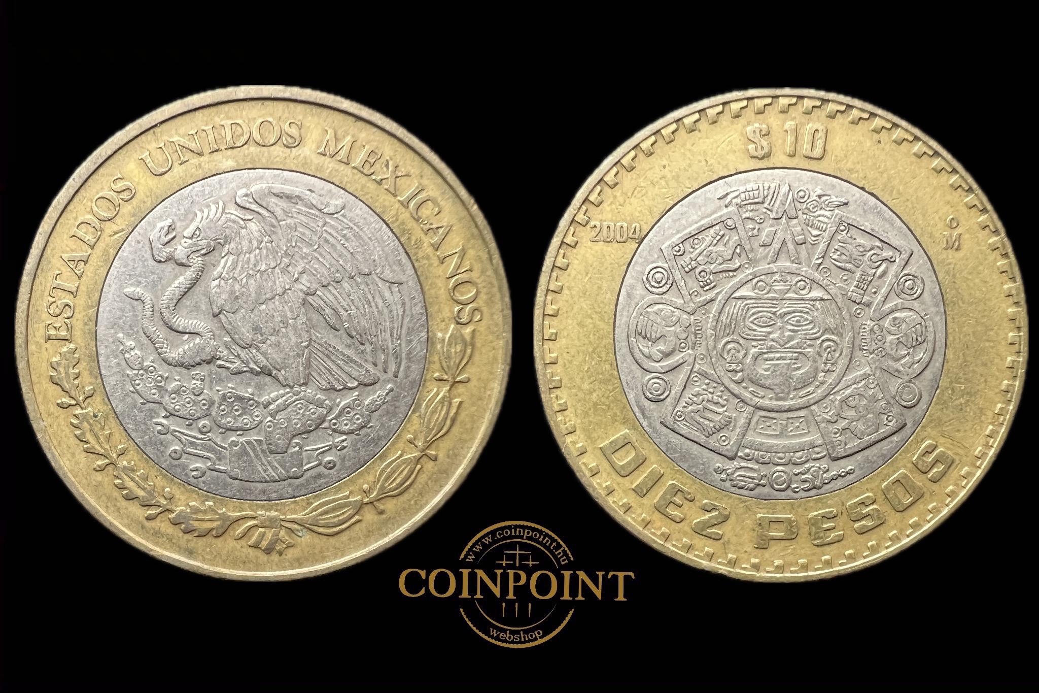 Mexikó 10 Pesos 2004 KM616 