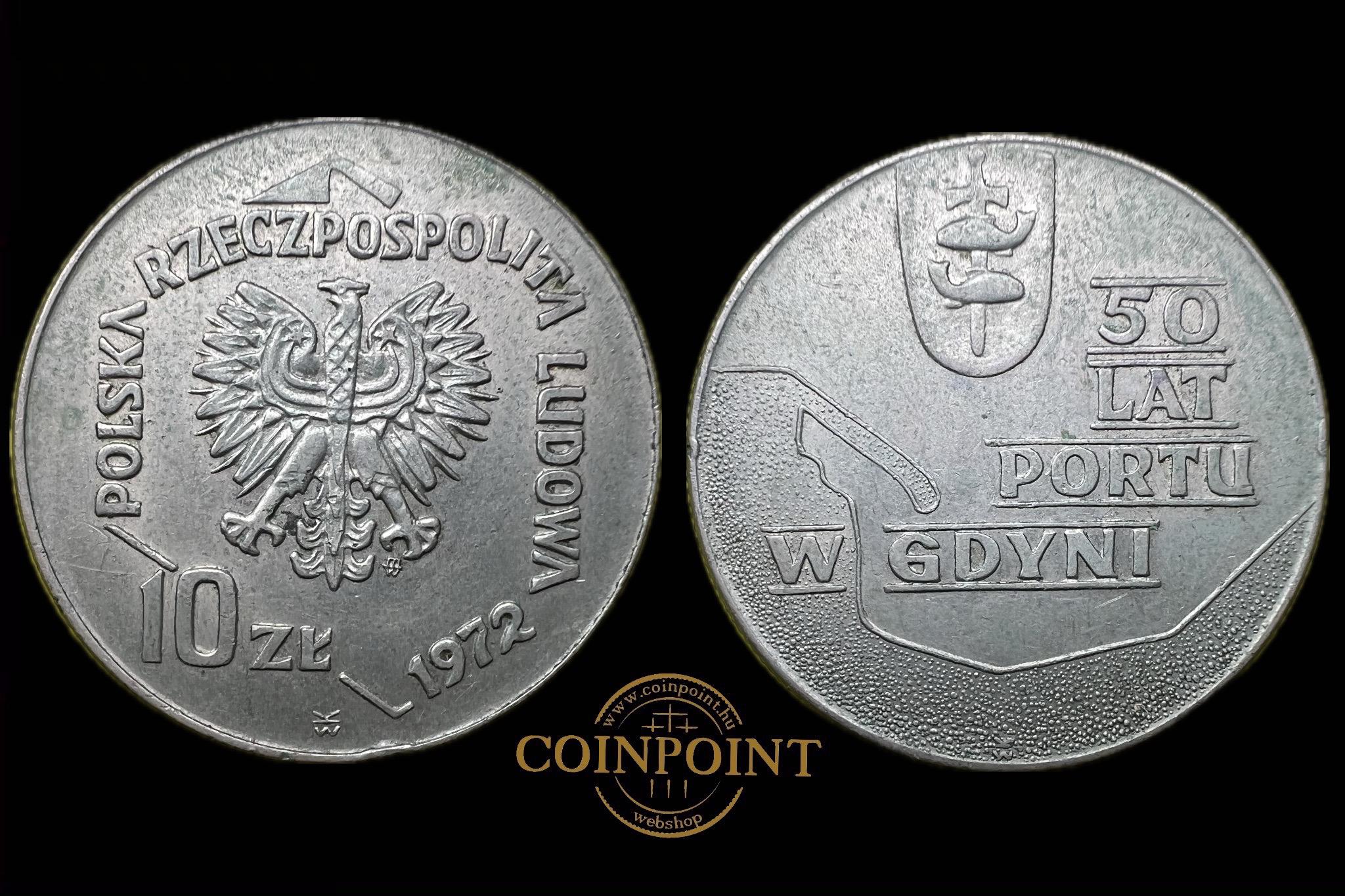 Lengyelország 10 Zlotys 1972 Y65