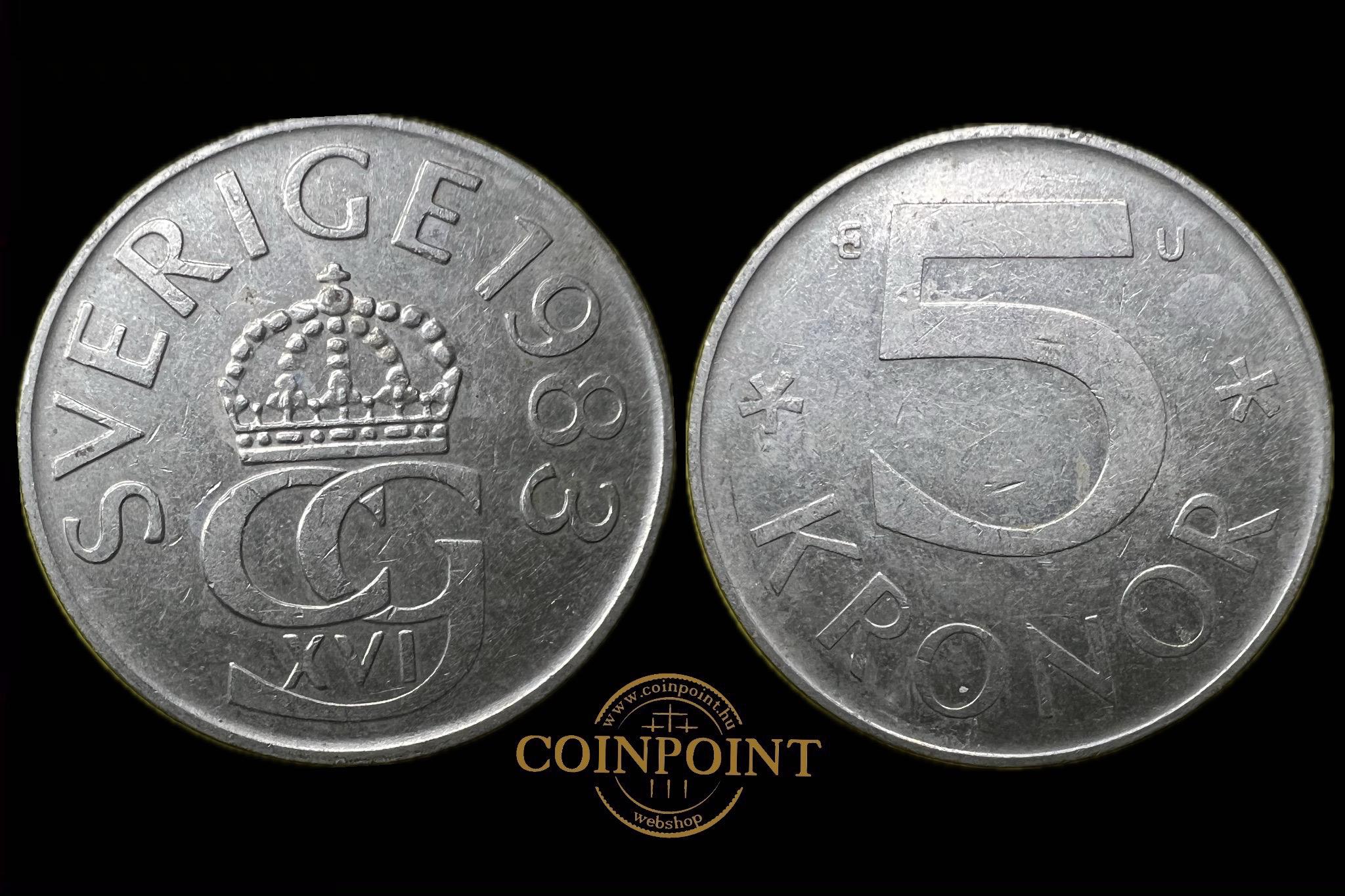 Svédország 5 Kronor 1983 KM853 