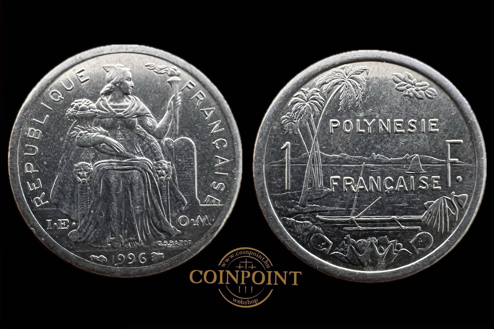 Francia Polinézia 1 Franc 1996 KM11 