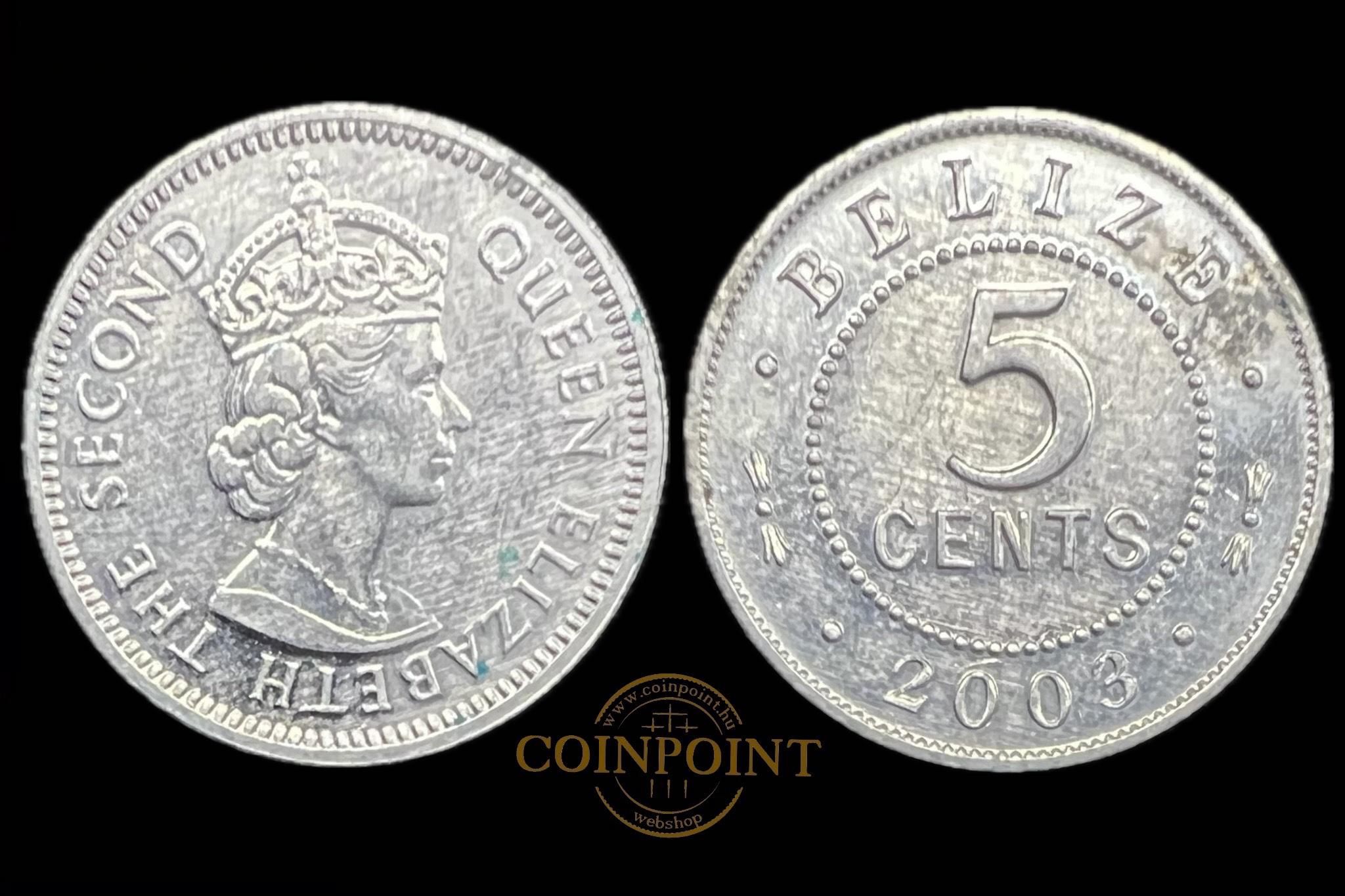 Belize 5 Cents 2003 KM34a 