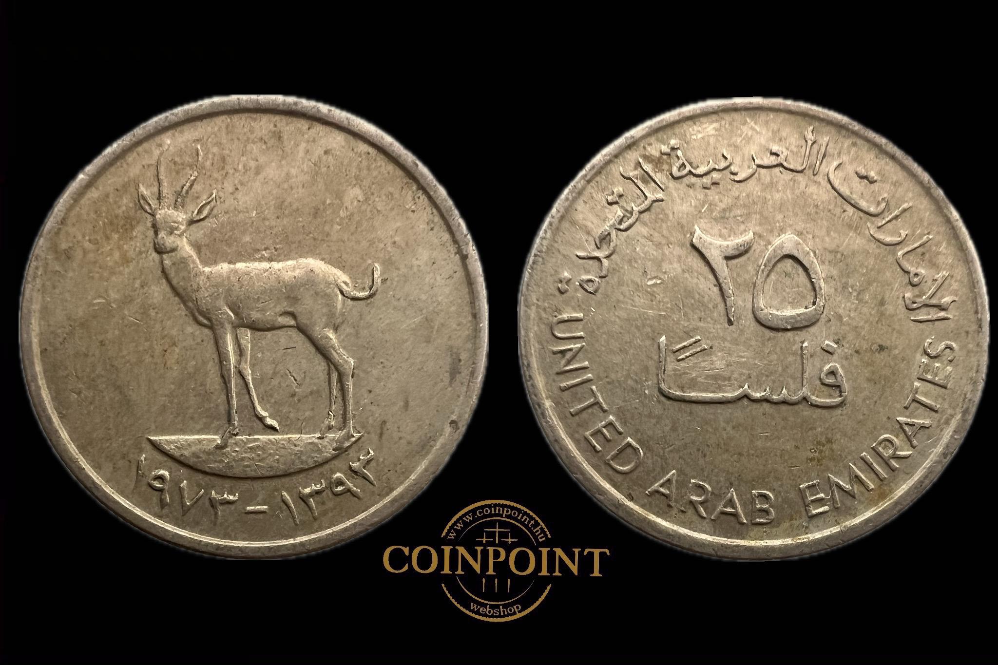 Egyesült Arab Emírségek 25 Fils 1973 KM4  
