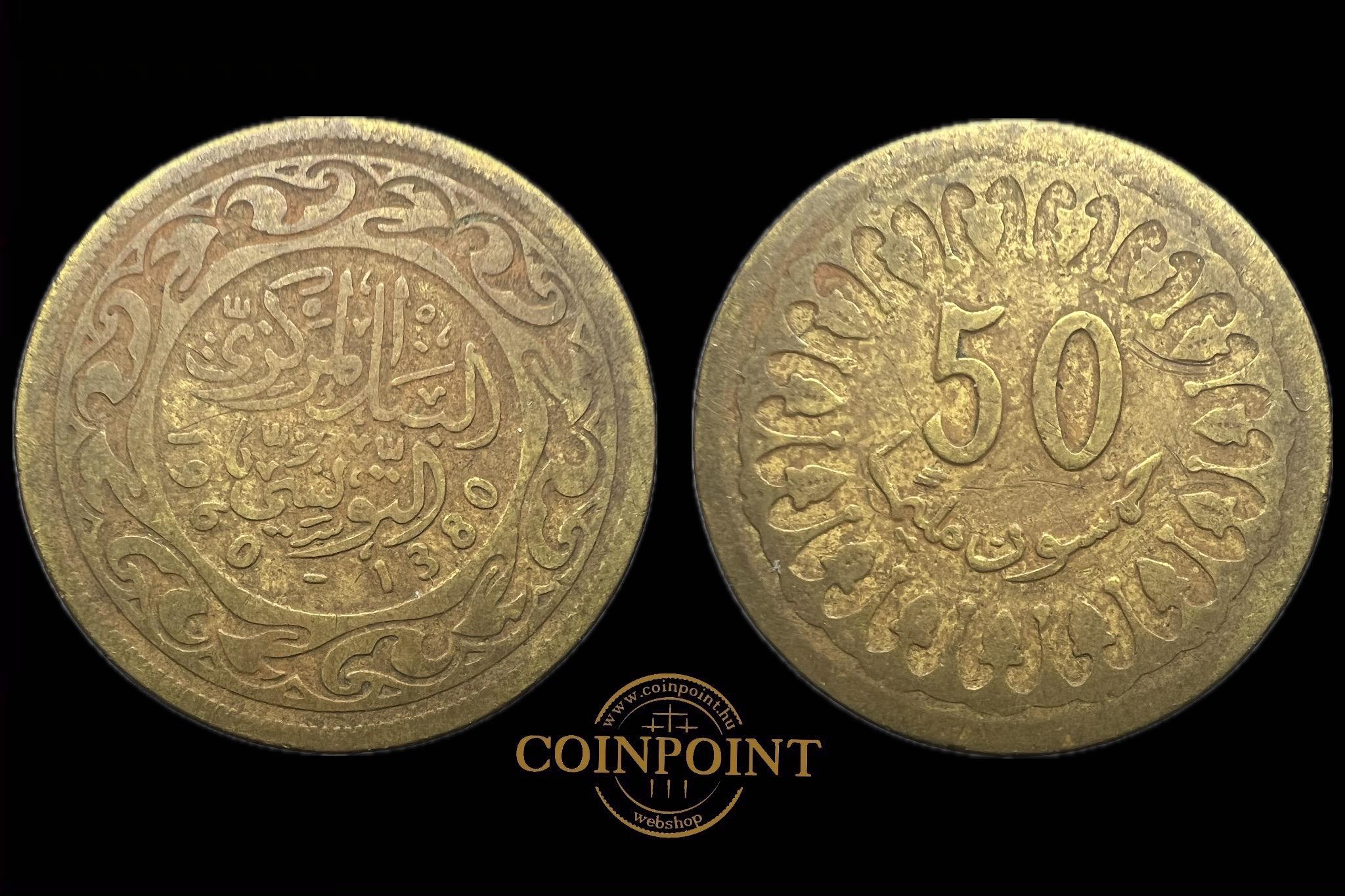 Tunézia 50 Millimes 1960 KM308