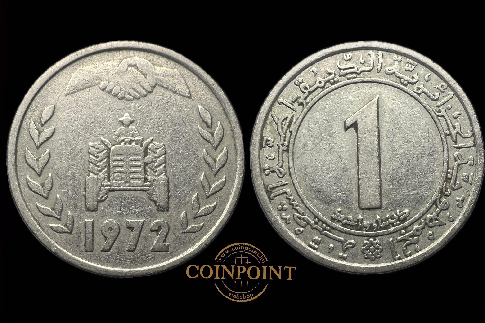 Algéria 1 Dinar 1972 KM104.1 