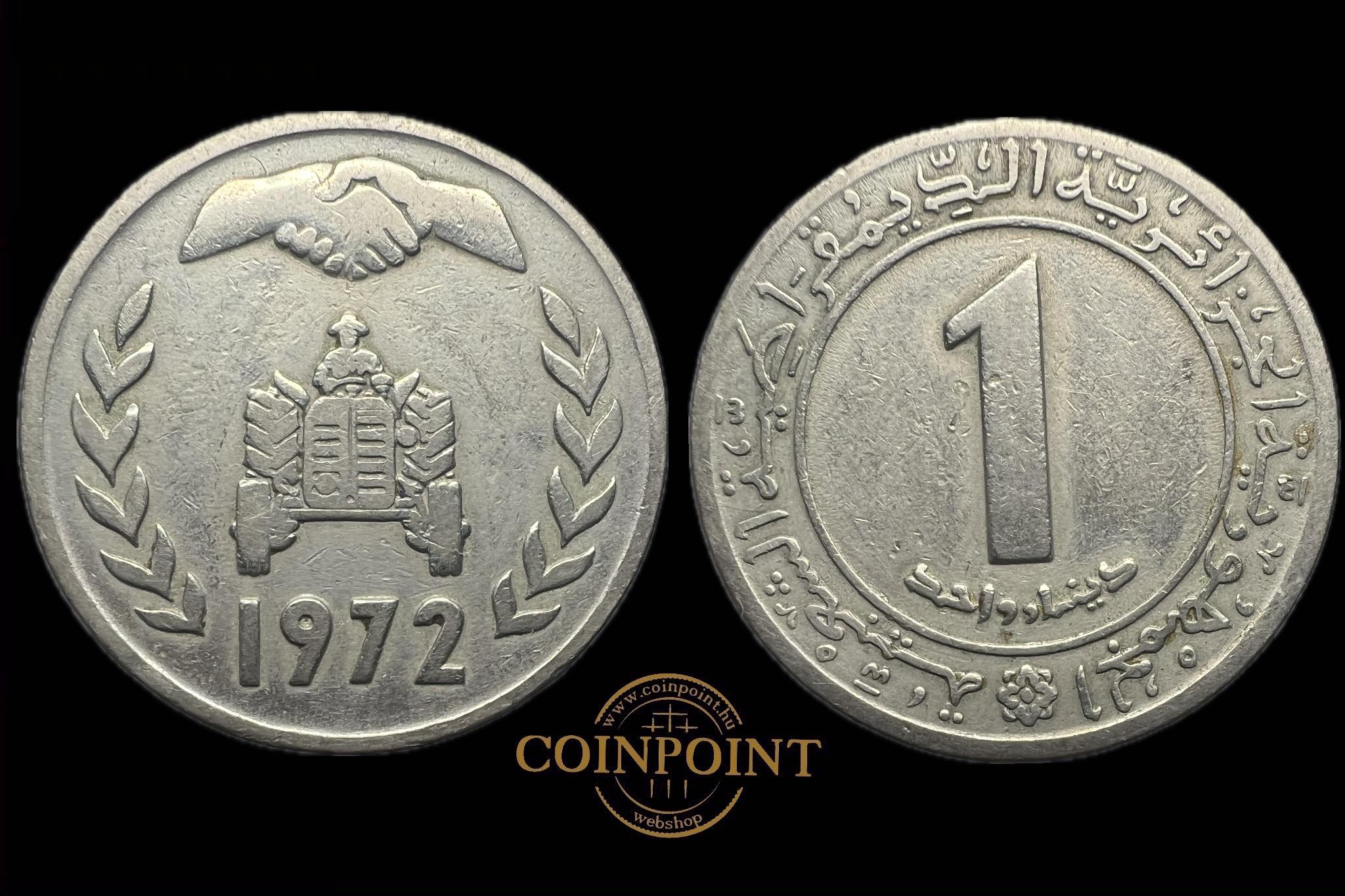 Algéria 1 Dinar 1972 KM104.1