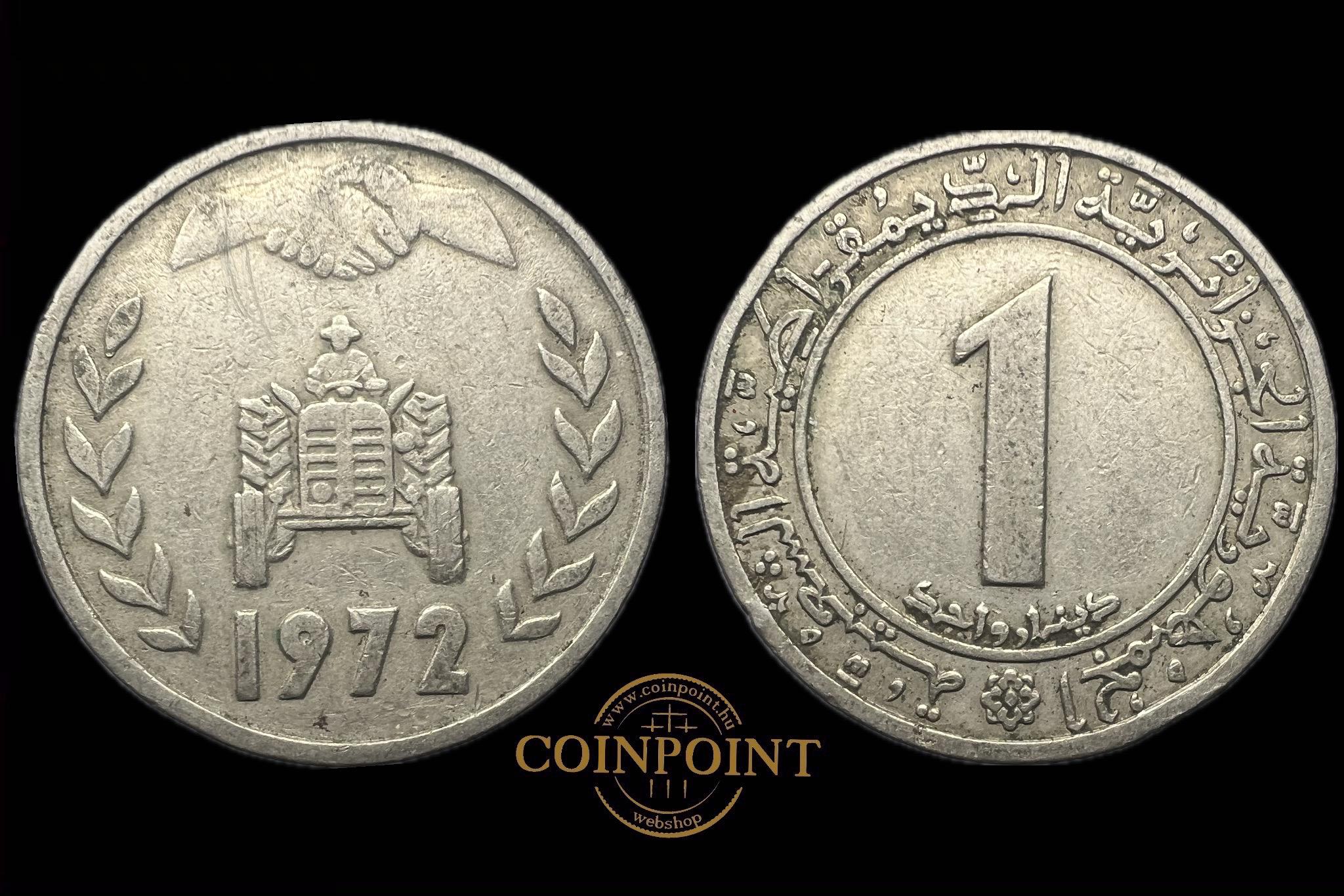 Algéria 1 Dinar 1972 KM104.1