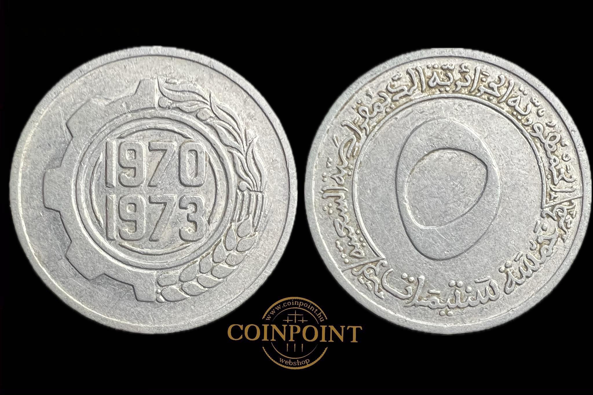 Algéria 5 Centimes 1970 KM101