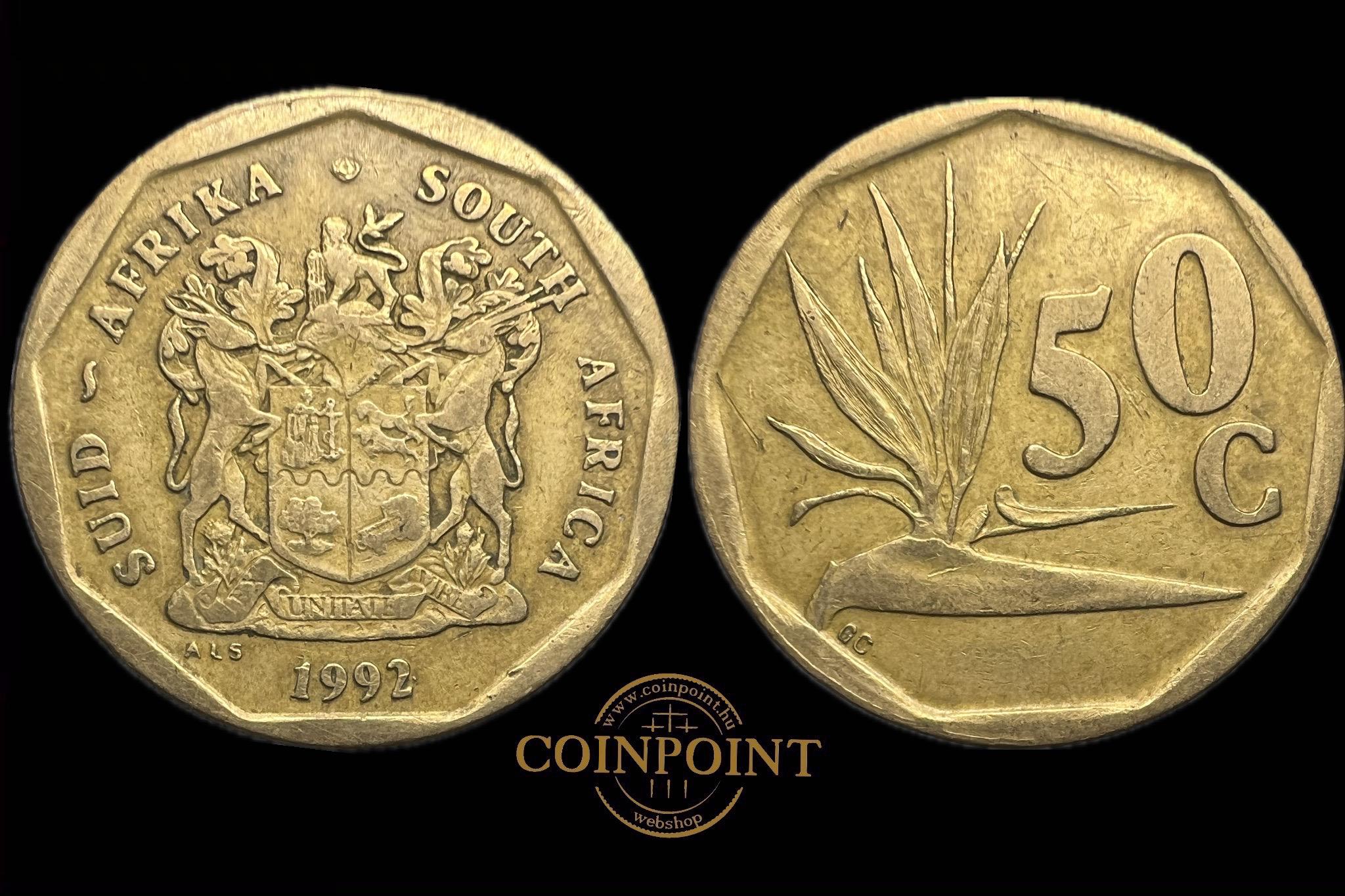 Dél-afrikai Köztársaság 50 Cents 1992 KM137 