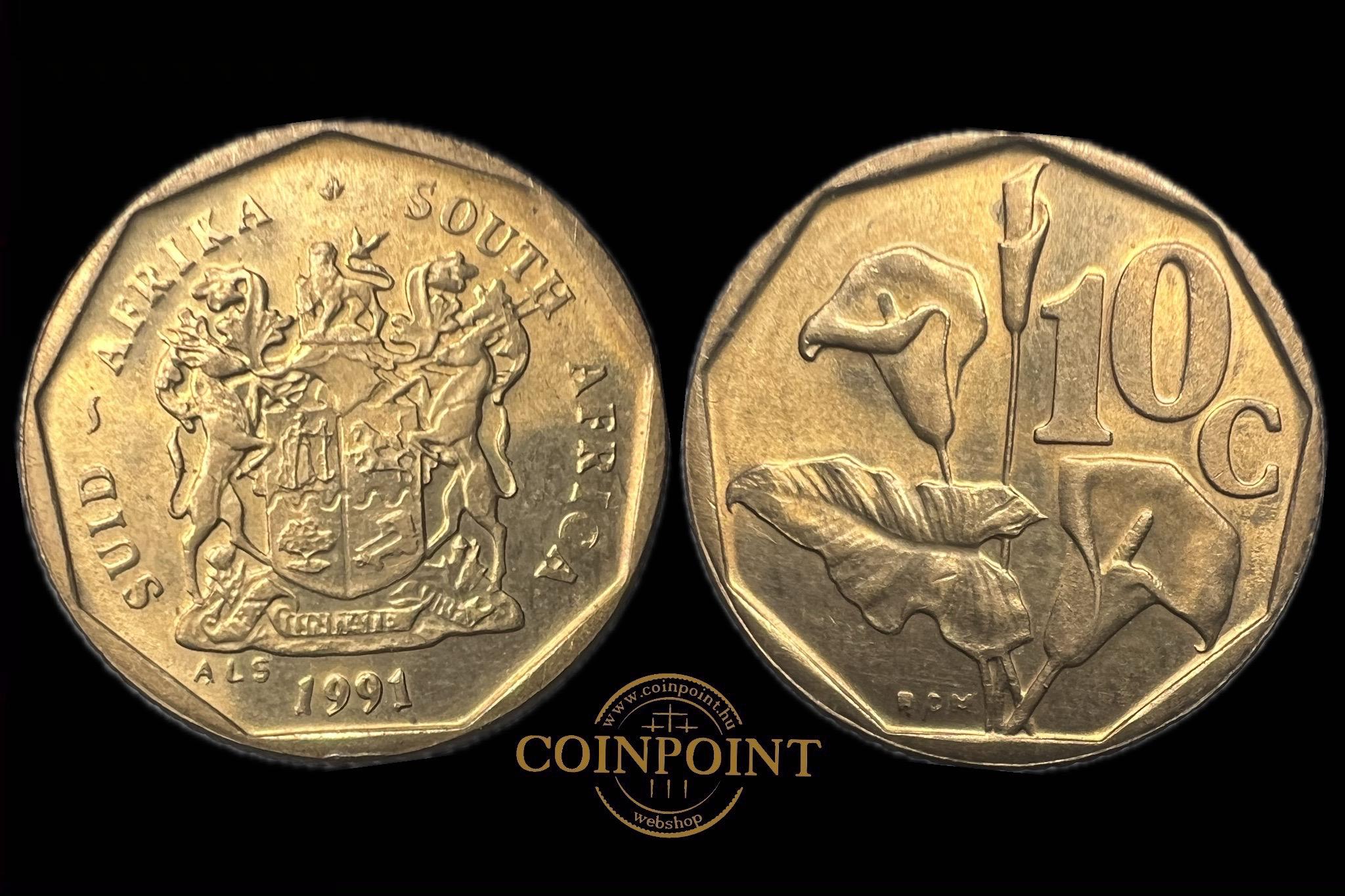 Dél-afrikai Köztársaság 10 Cents 1991 KM135 