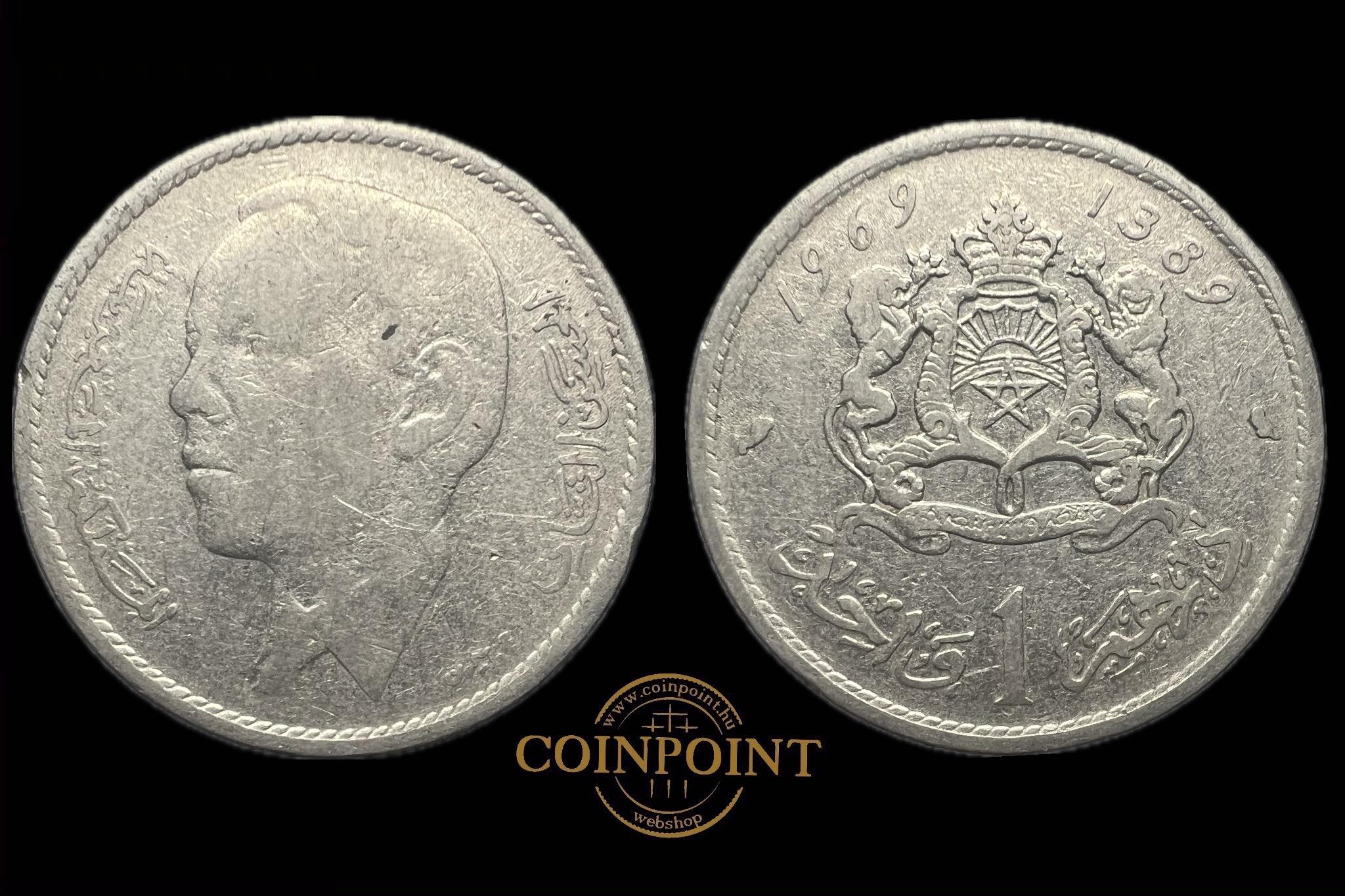 Marokkó 1 Dirham 1969 Y56 