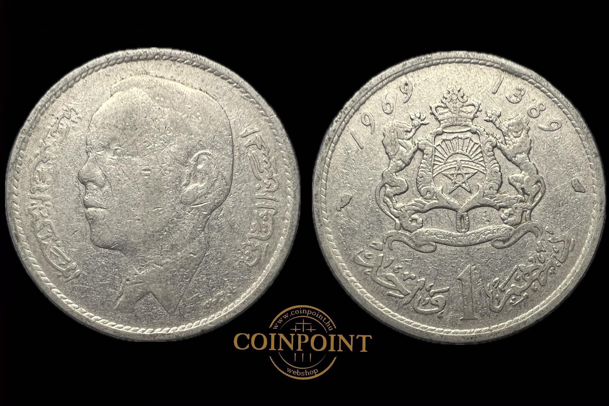 Marokkó 1 Dirham 1969 Y56 