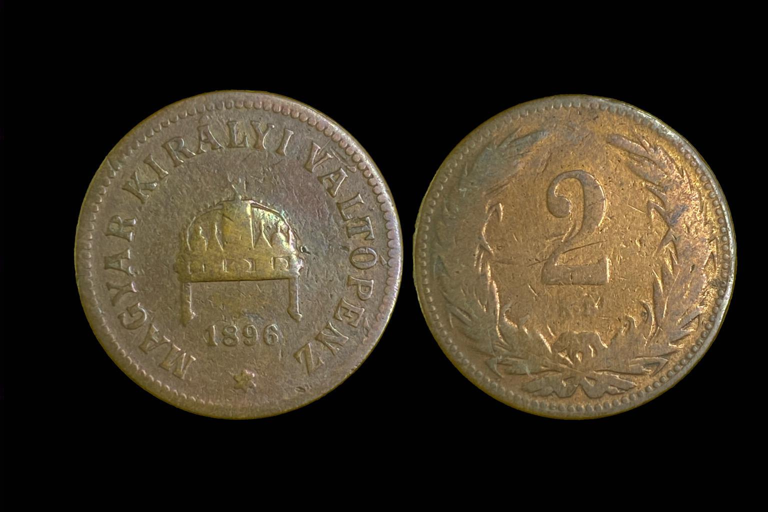 (1896) 2 fillér Adamo K2