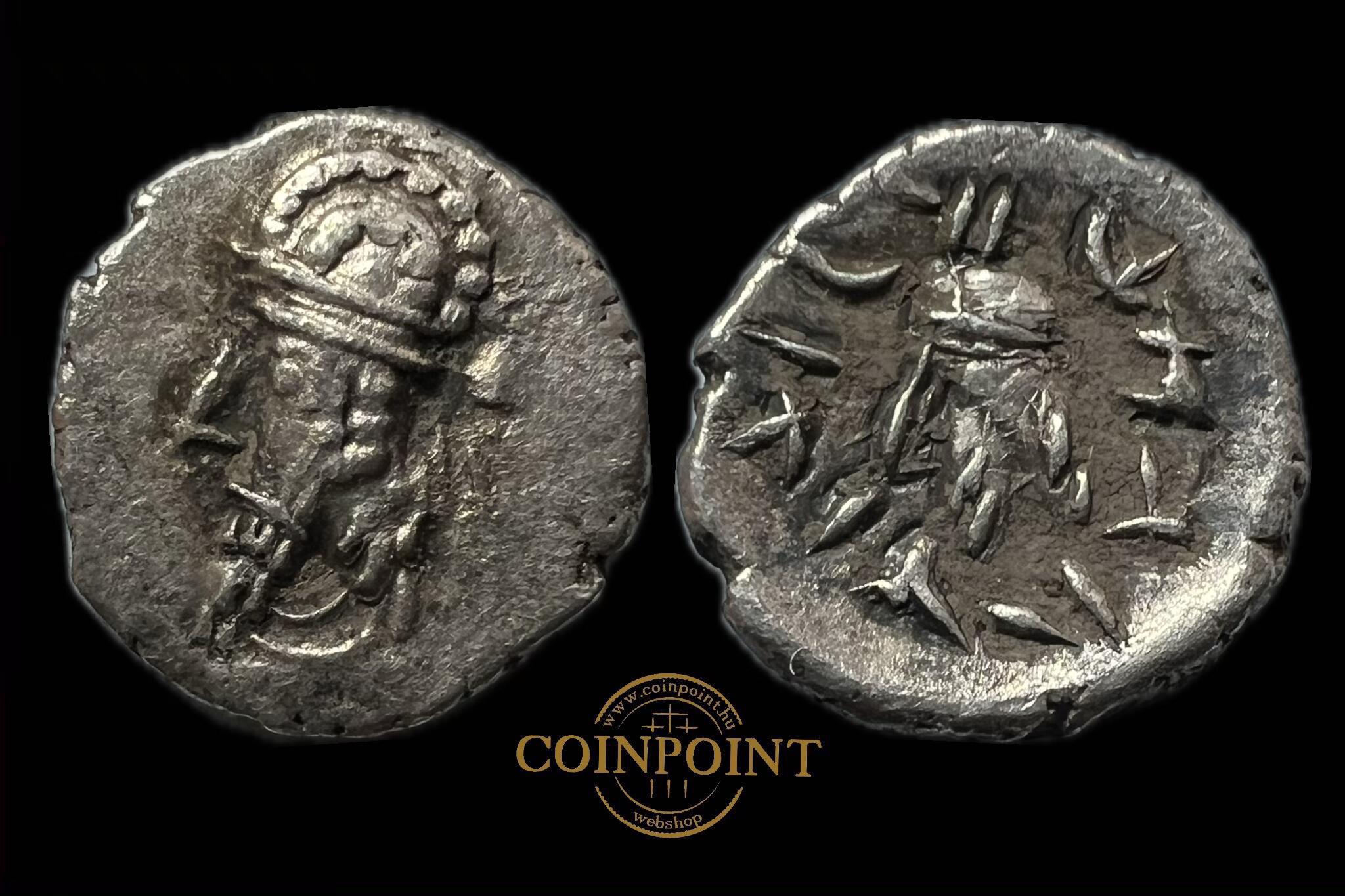 Perzsia Persis Királyság Napad (Kapat) Hemidrachma (i.e.100-i.sz100) Alram 614, Sunrise 640 