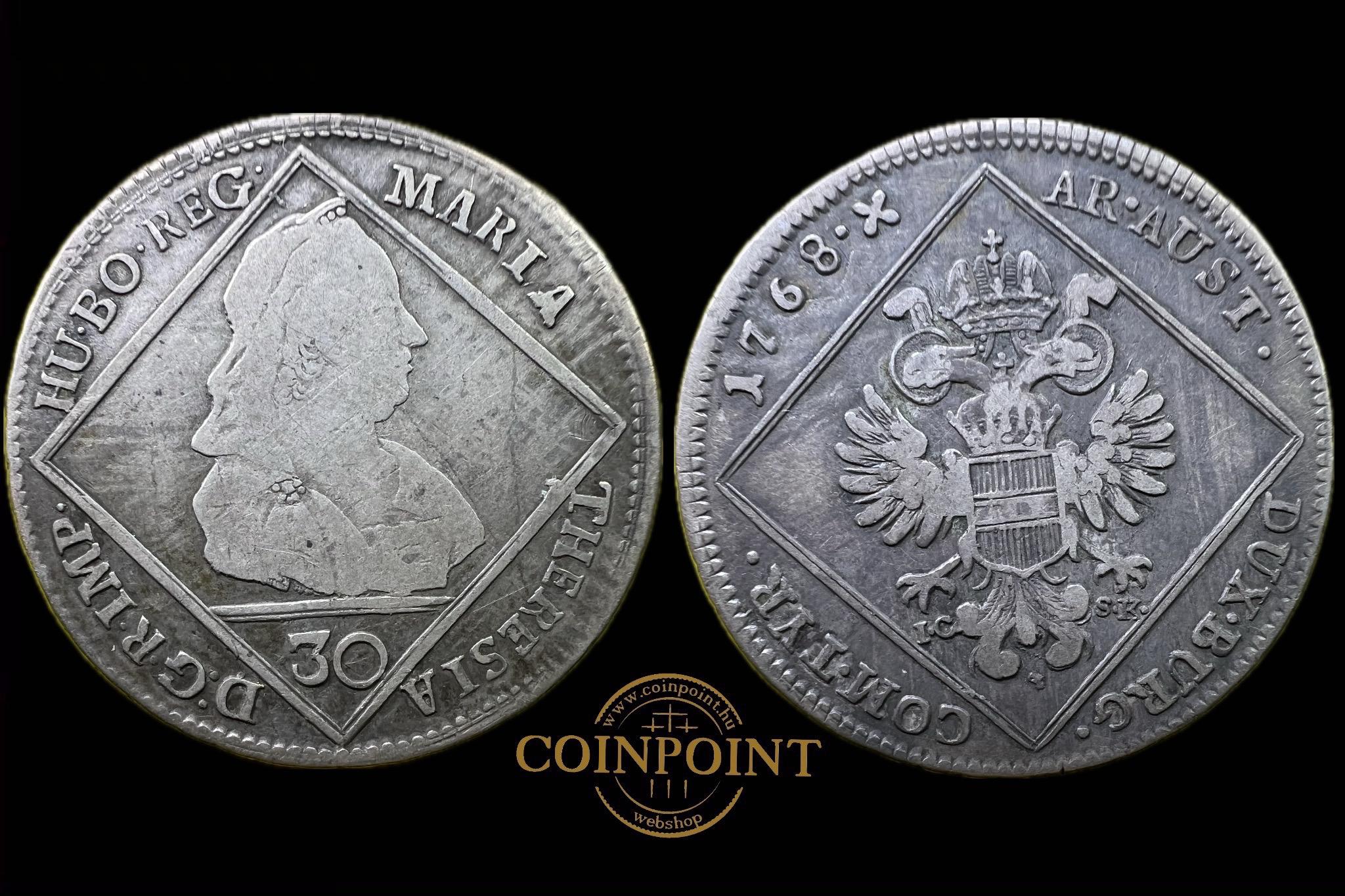 Maria Teresia 30 Krajcár (1768) IC-SK  Herinek 767-776