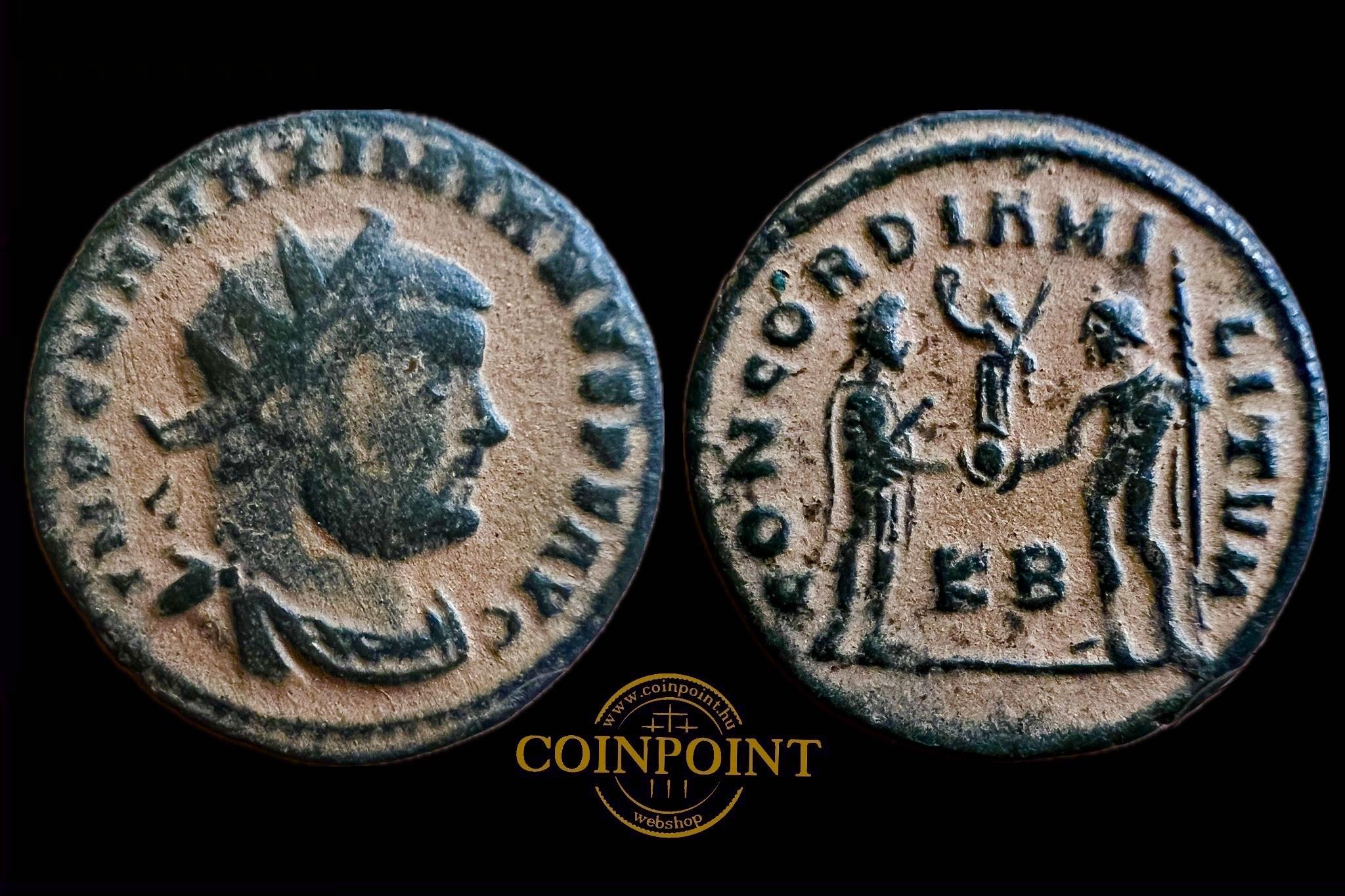 Maximianus Antoninian AE (i.sz.286-305) (sivatagi patina)