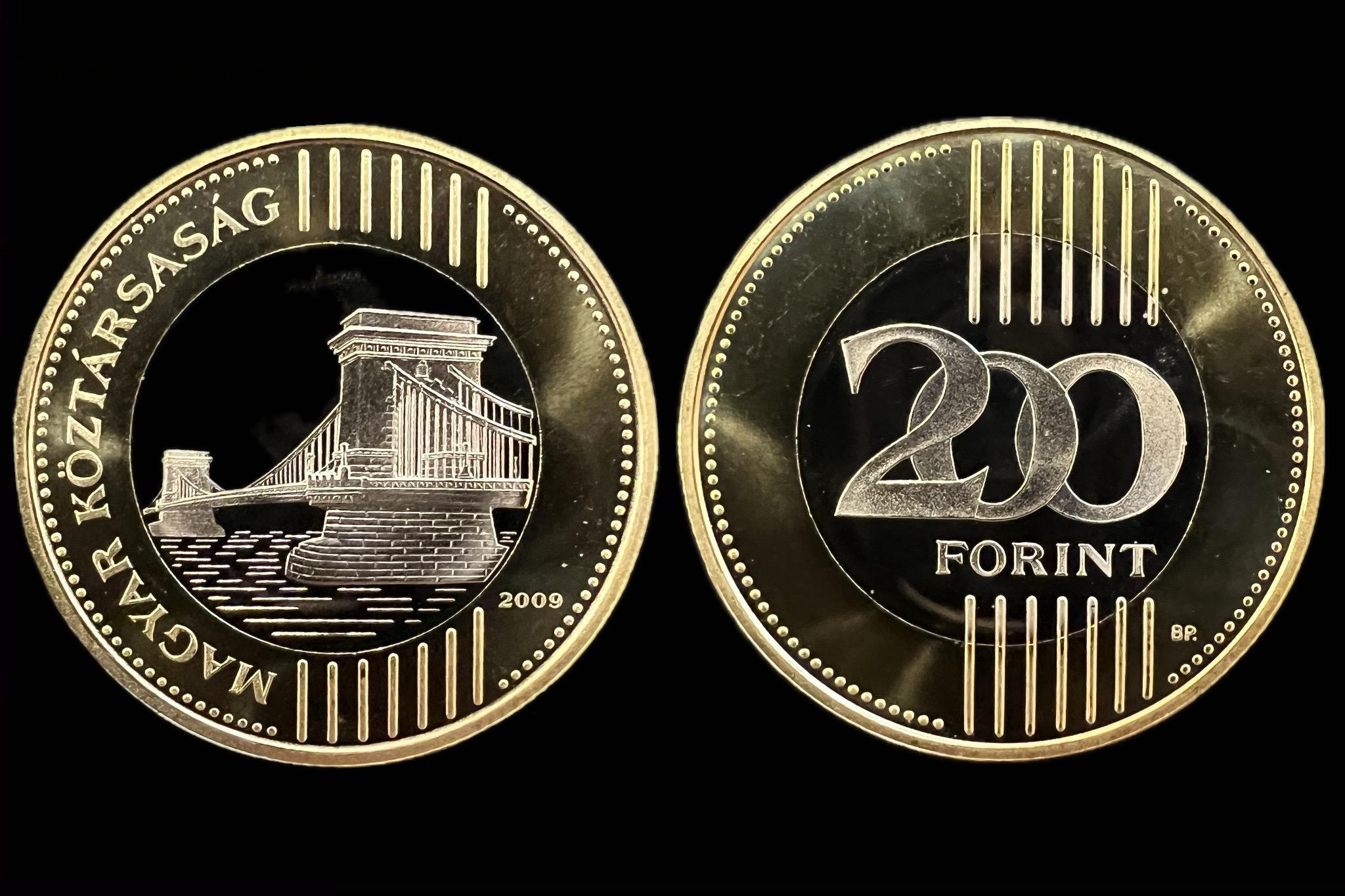 Magyarország 200 Forint 2009 UNC PP  Adamo F13.2 