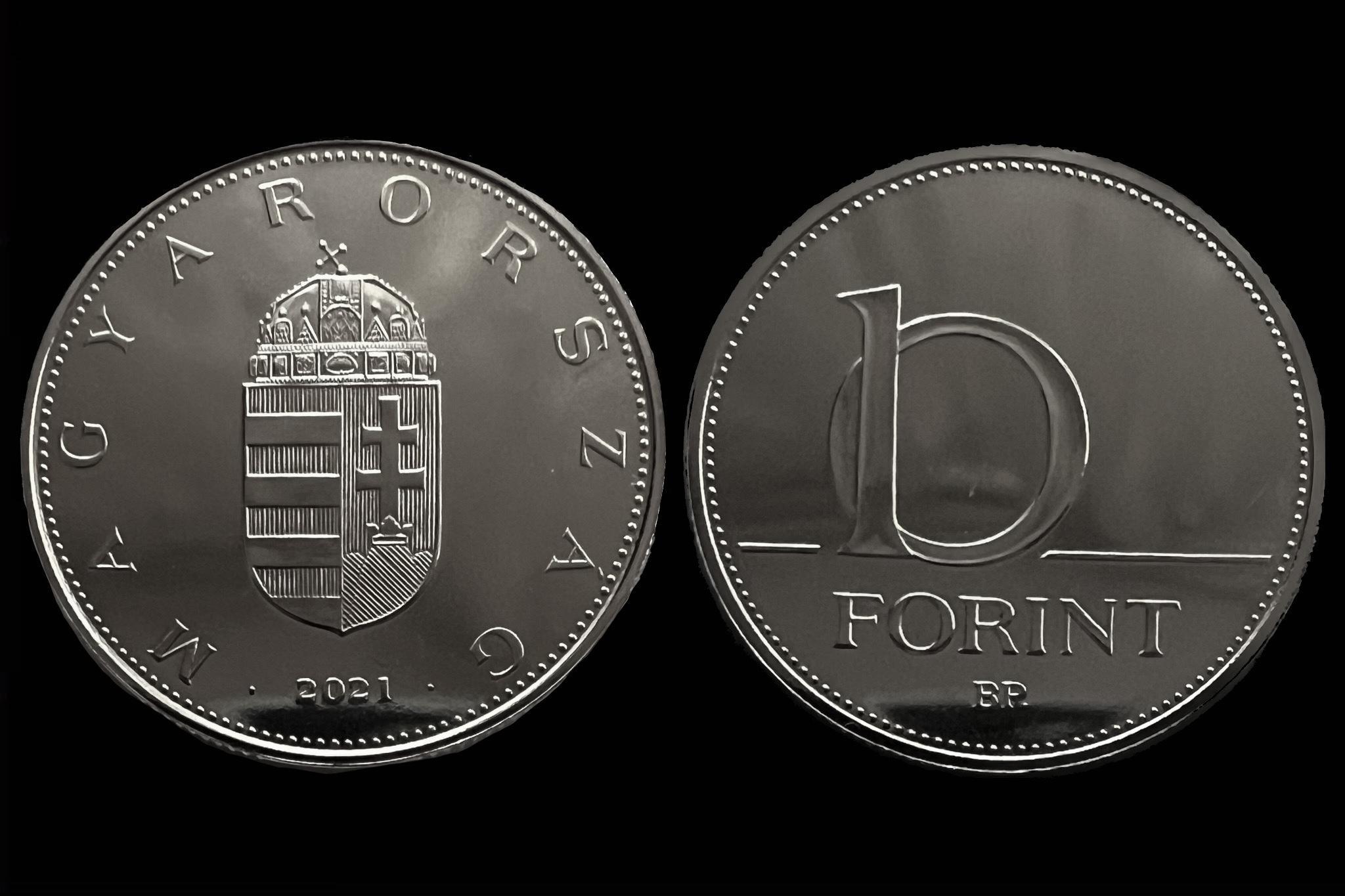 Magyarország 10 Forint (2021) UNC BU Felkefélt, fényesített verőtővel készült veret! Adamo F9.3 