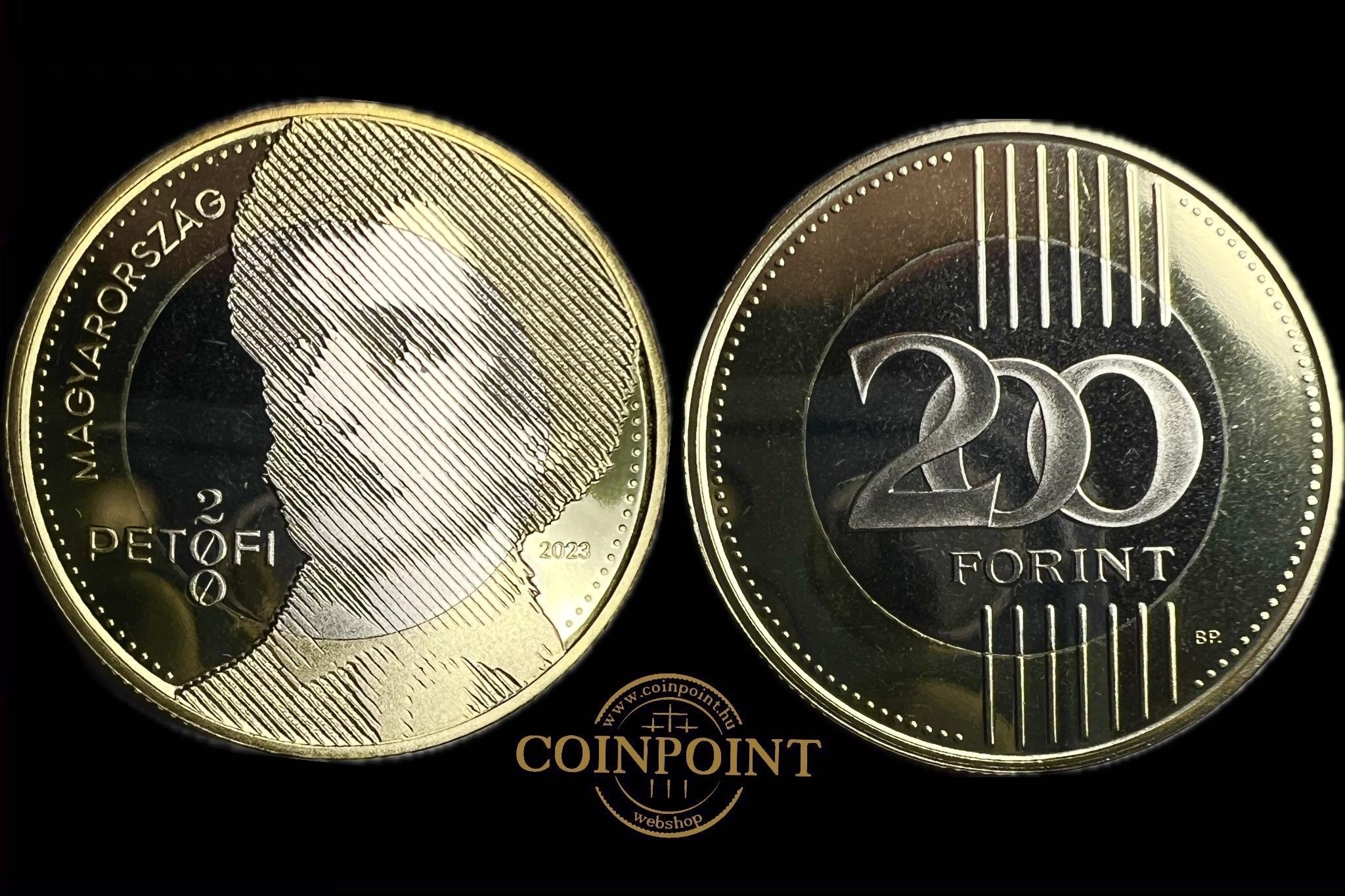 Proof Magyarország 200 Forint Petőfi 2023 UNC PP 