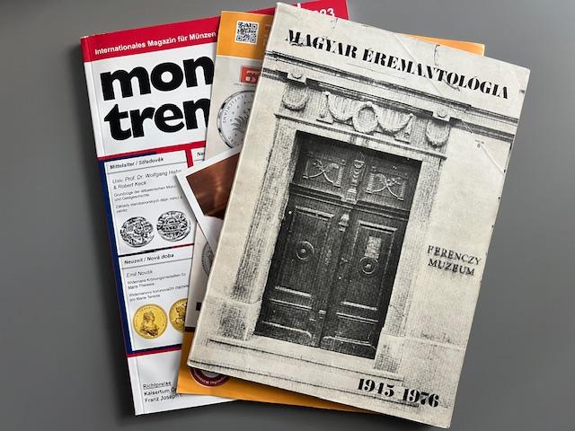 Magyar Éremantológia 1945-1976, Money trend 2023, Schimmer Münz neuheiten & angebote