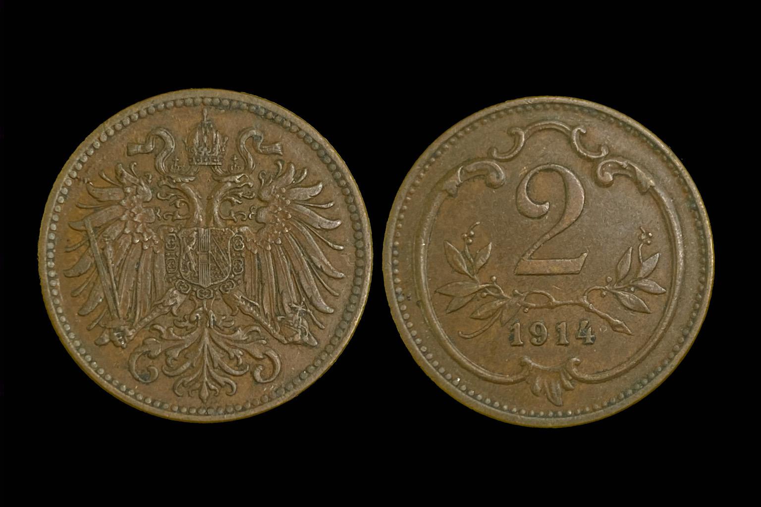 Franz Joseph (1914) 2 heller