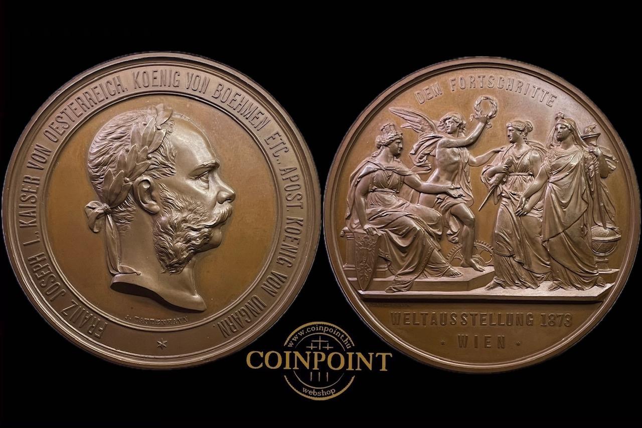 Ausztria: Ferenc József I (1848–1916)FDC! – Bronz érem  1873 UNC