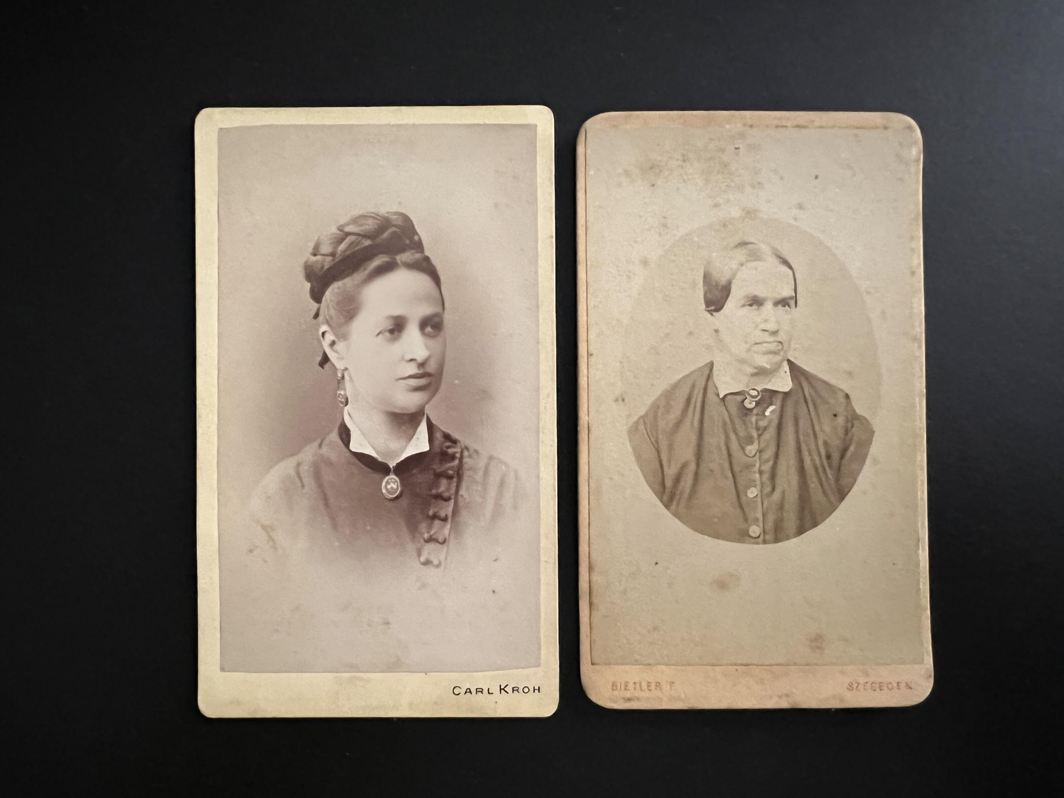 Carl Kroh Wien, Bietler Ferencz Szeged keményhátú fotói