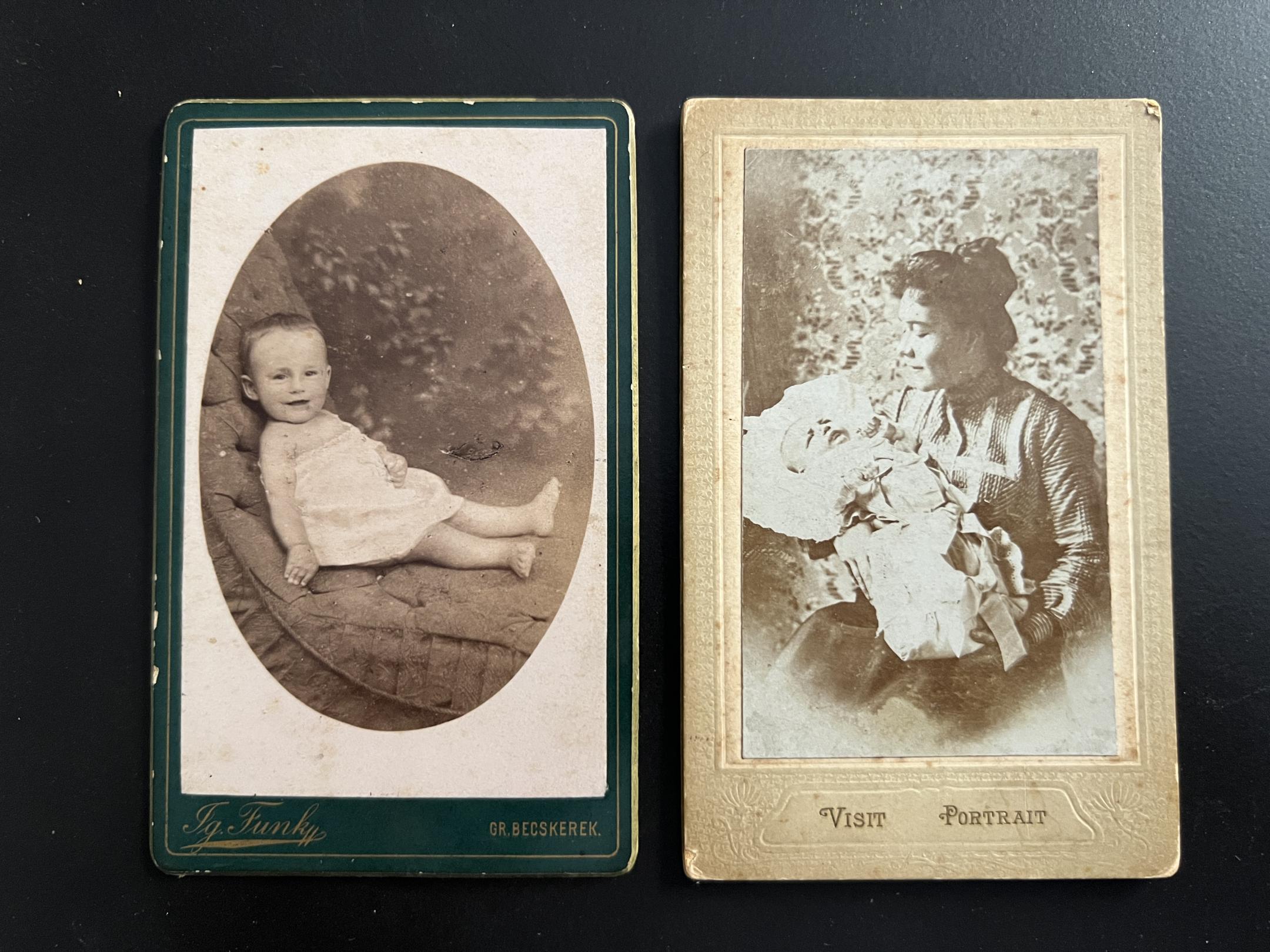 Jgnatz Funk Gr.Becskerek, keményhátú vizitkártya fotó 1904