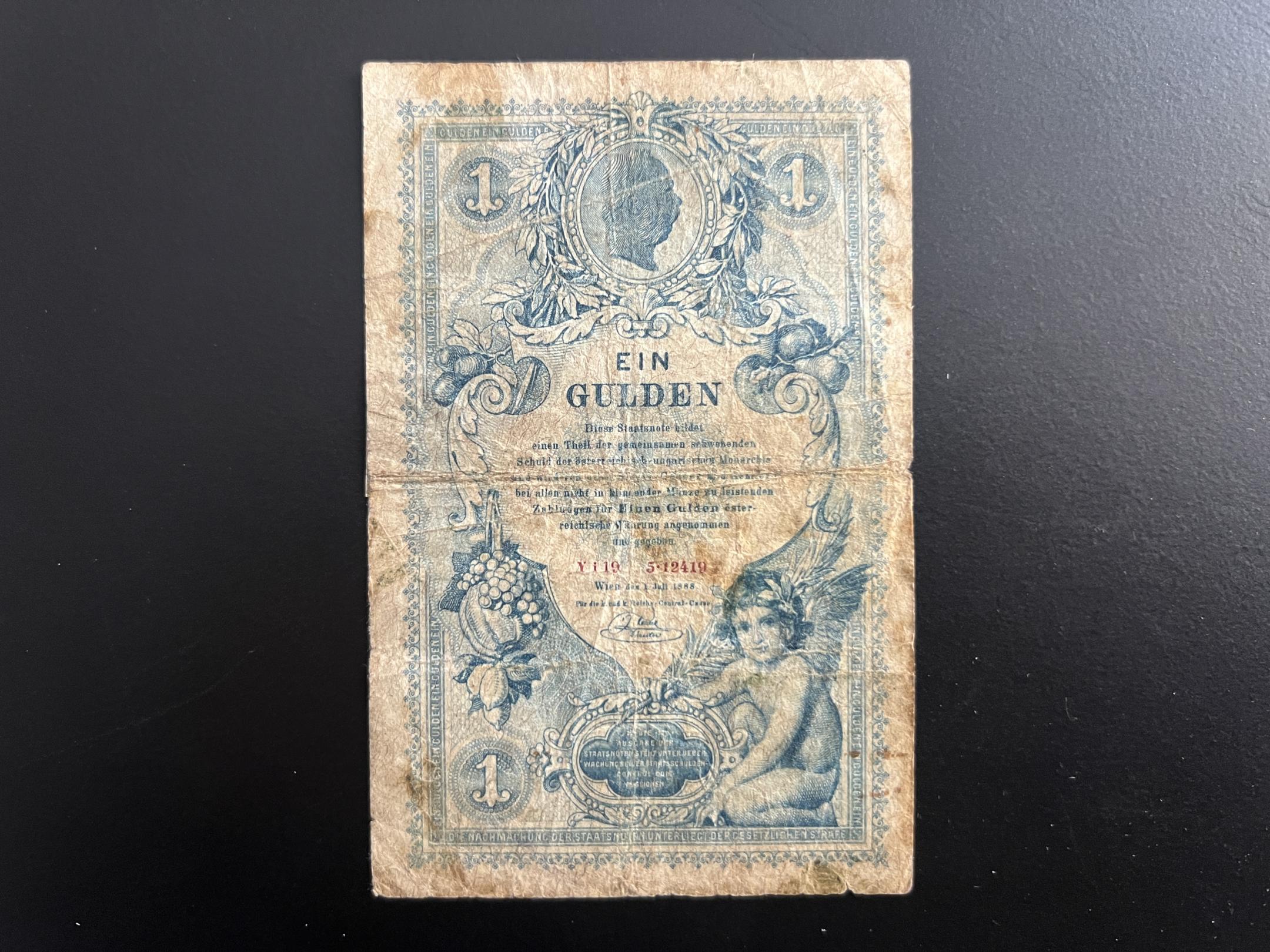 1 Gulden (1890) Adamo126 F 