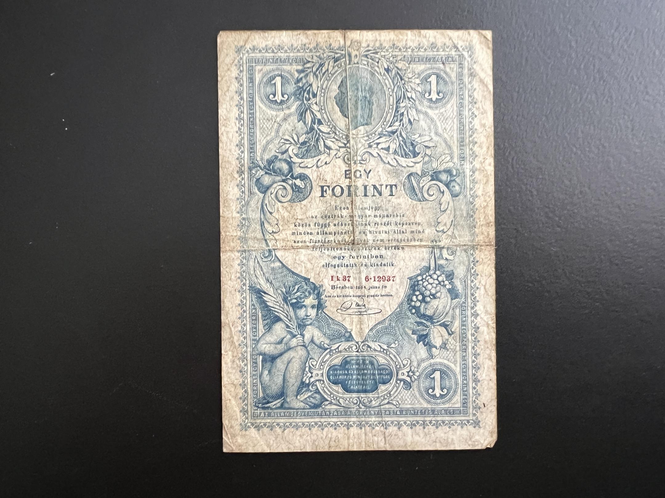 1 Gulden (1890) Adamo126 VF 
