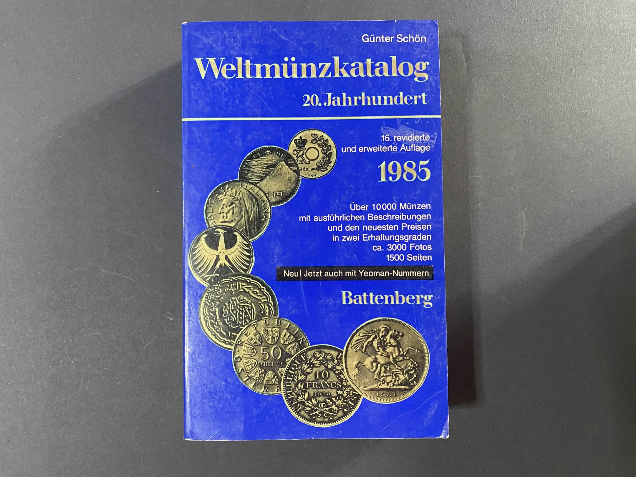Günter Schön: Weltmünzkatalog  A-J(1985)