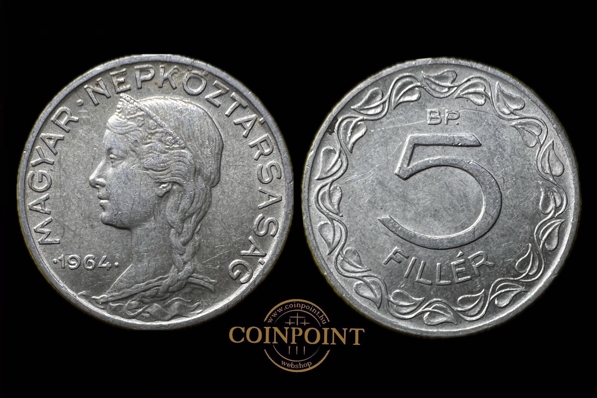 Magyar Népköztársaság (1964) 5 fillér Adamo F2.1 